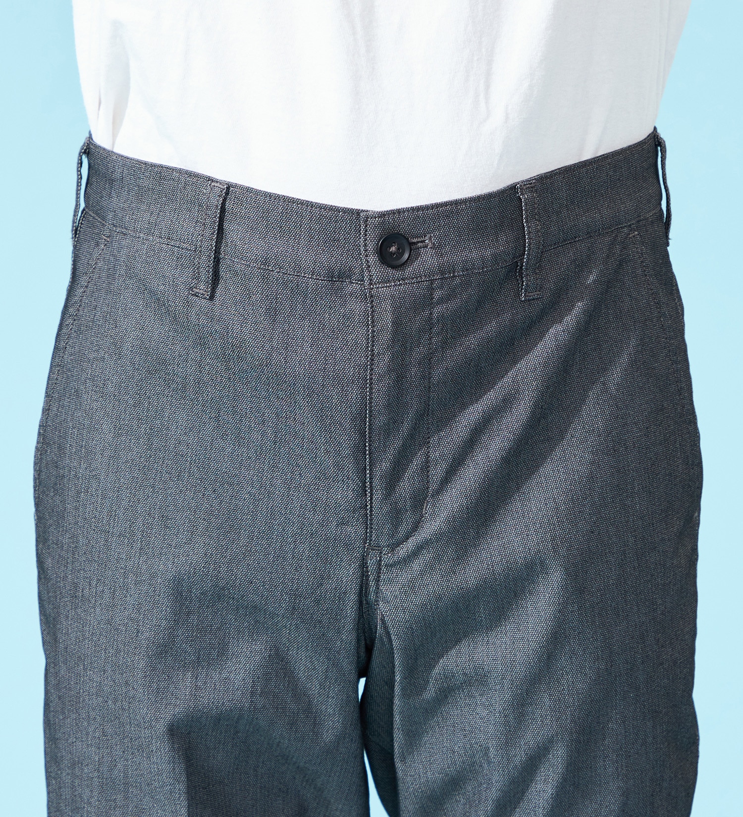 EDWIN(エドウイン)の【涼】COOLスリムトラウザーパンツ【シャンブレ】【アウトレット店舗・WEB限定】|パンツ/パンツ/メンズ|ダークグレー