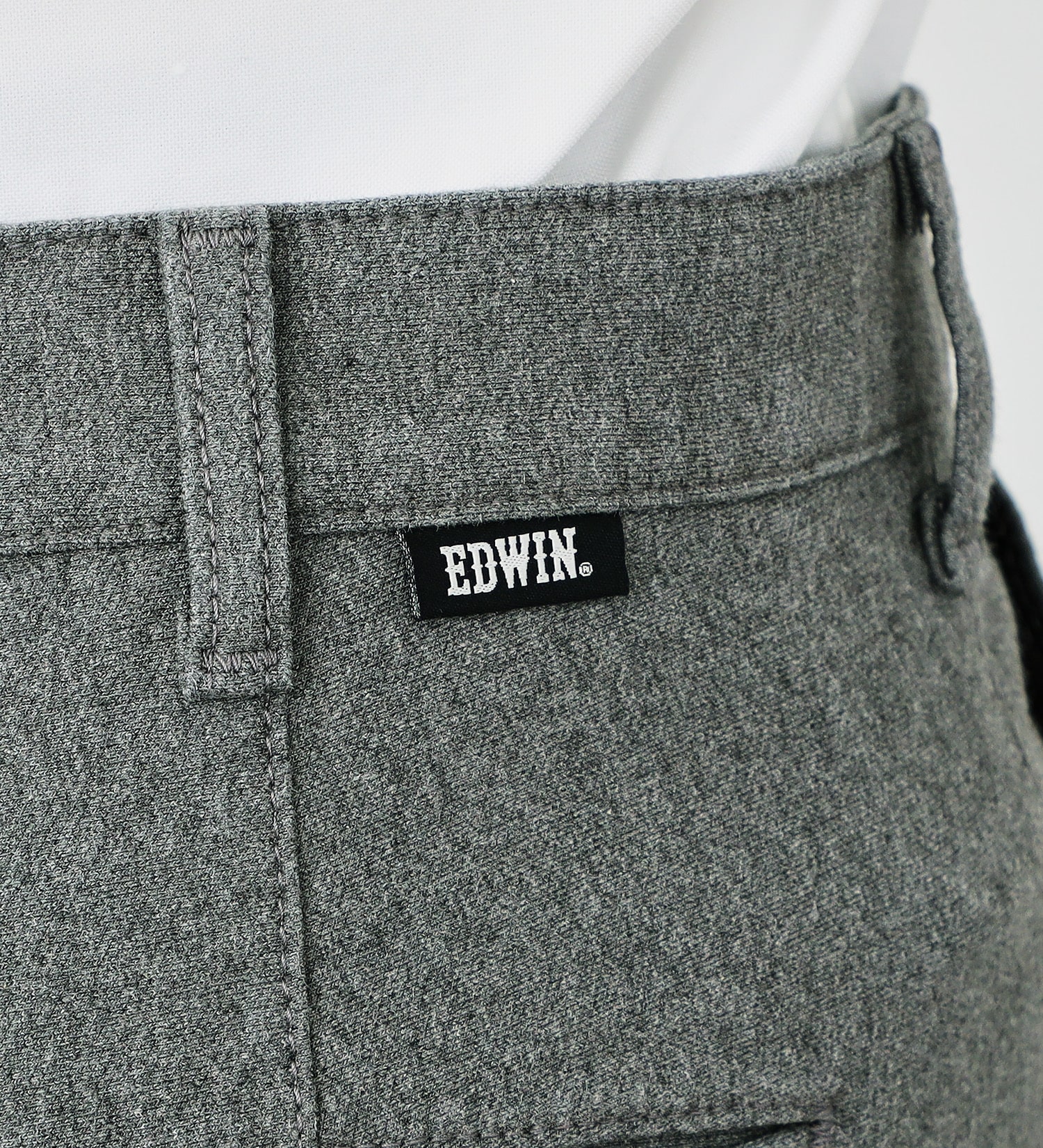 EDWIN(エドウイン)の【ビジカジ対応】スリムフィット ストレッチトラウザー/スラックス【アウトレット店舗・WEB限定】|パンツ/スラックス/メンズ|ヘザ-グレー