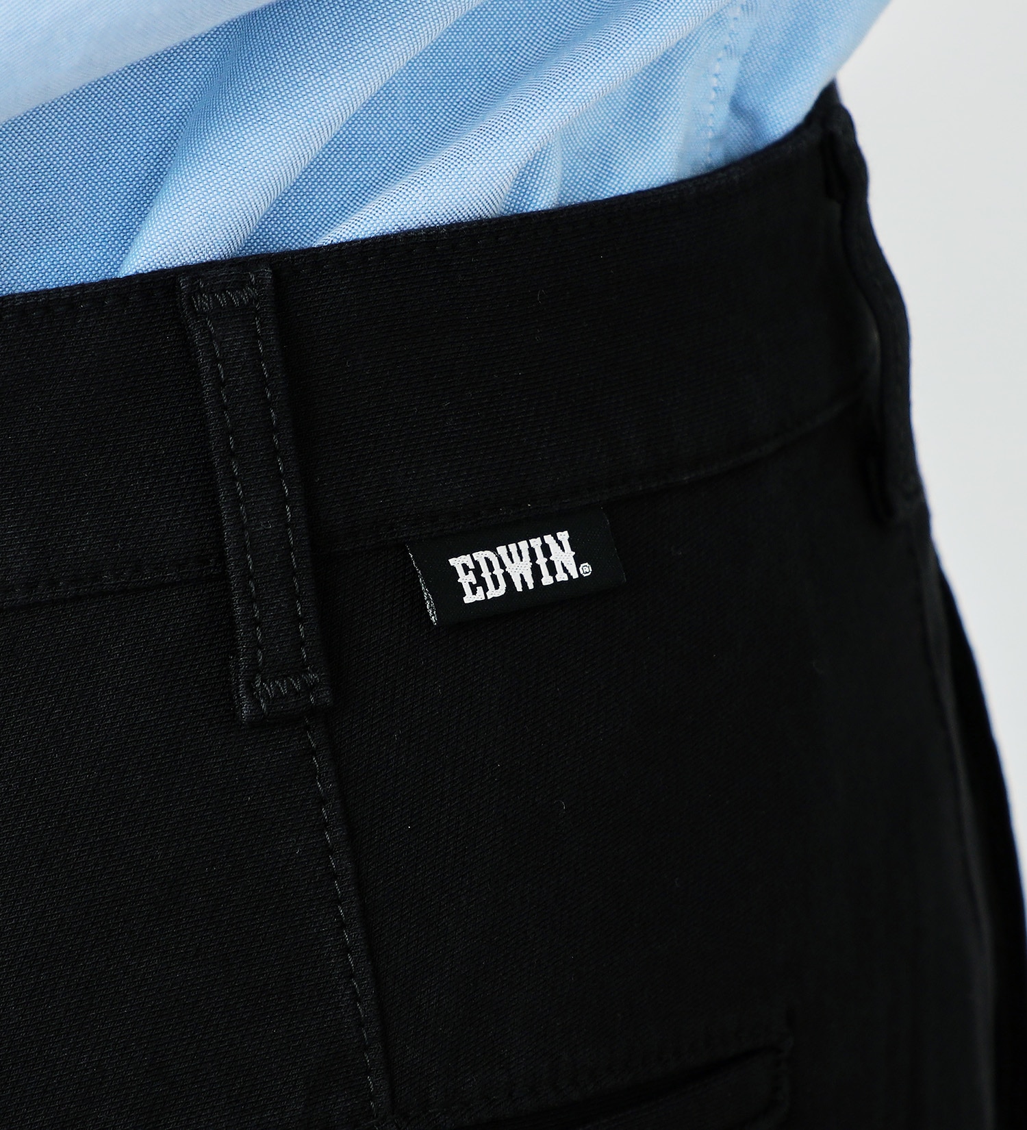 EDWIN(エドウイン)の【ビジカジ対応】スリムフィット ストレッチトラウザー/スラックス【アウトレット店舗・WEB限定】|パンツ/スラックス/メンズ|ブラック