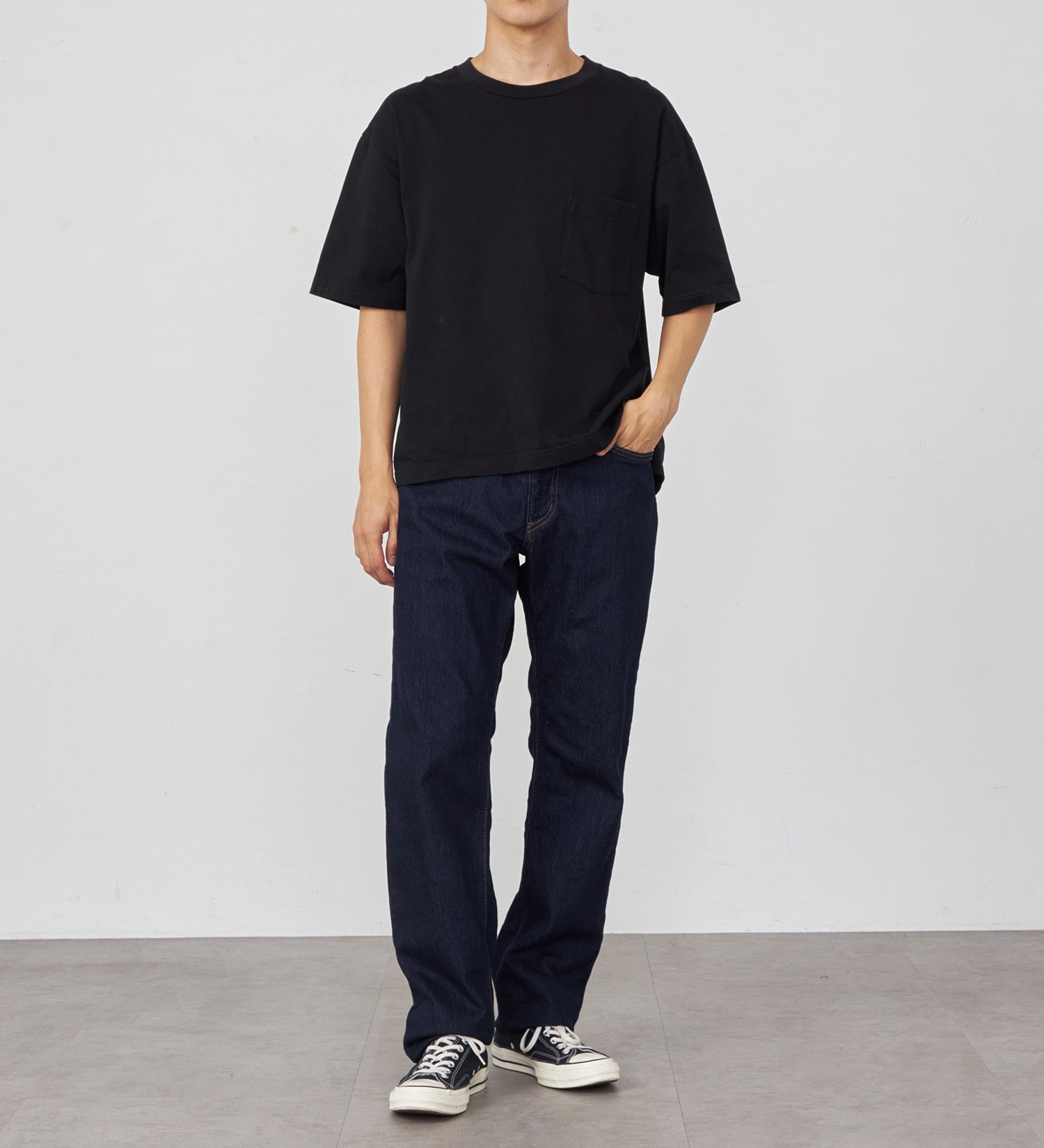 EDWIN(エドウイン)のストレッチゆったりストレートデニムパンツ【アウトレット店舗・WEB限定】|パンツ/デニム / ジーンズパンツ/メンズ|インディゴブルー