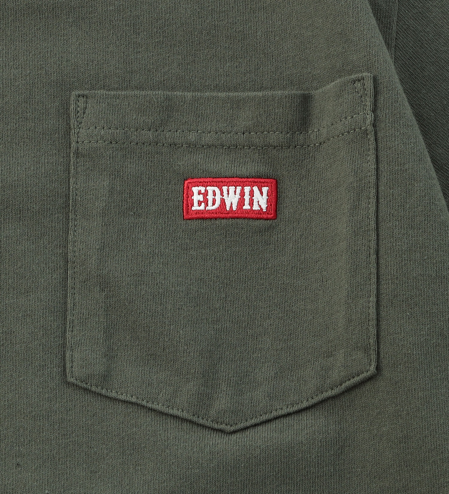 EDWIN(エドウイン)の【BLACKFRIDAY】ポケットロゴTシャツ 半袖【アウトレット店舗・WEB限定】|トップス/Tシャツ/カットソー/メンズ|オリーブ