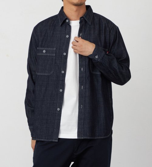 EDWIN(エドウイン)のデニムシャツ【アウトレット店舗・WEB限定】|ジャケット/アウター/デニムジャケット/メンズ|インディゴブルー