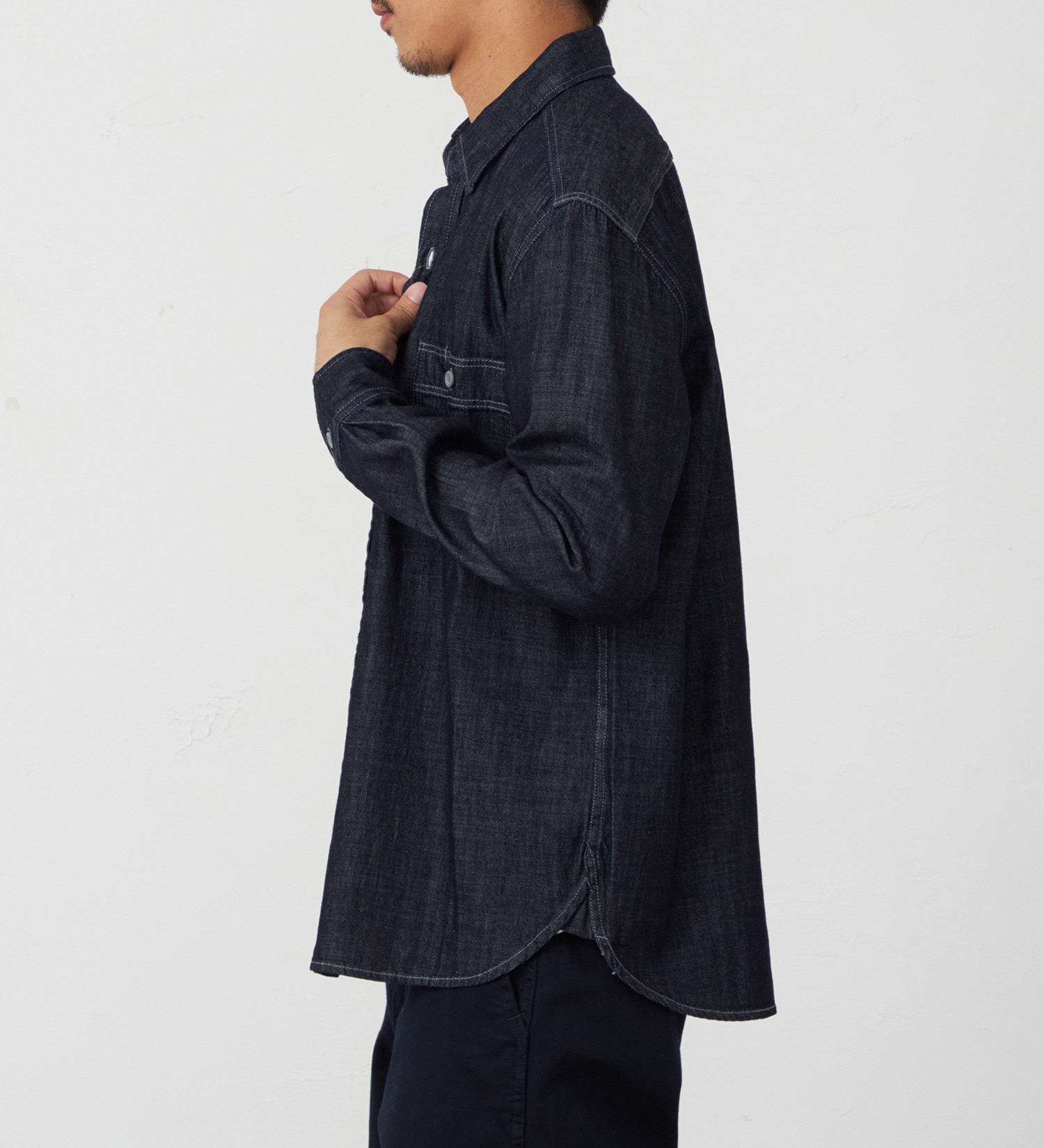 EDWIN(エドウイン)のデニムワークシャツ【アウトレット店舗・WEB限定】|トップス/シャツ/ブラウス/メンズ|インディゴブルー