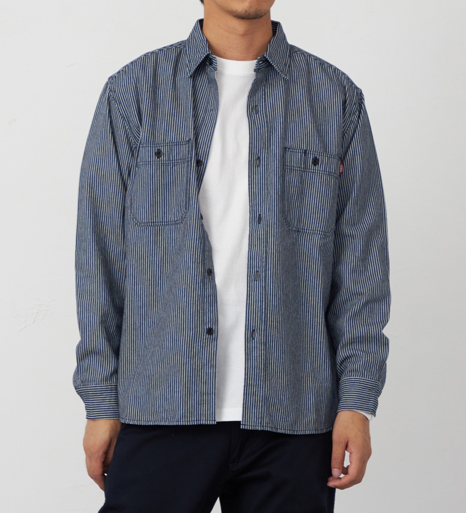 EDWIN(エドウイン)のデニムワークシャツ【アウトレット店舗・WEB限定】|トップス/シャツ/ブラウス/メンズ|ヒッコリー