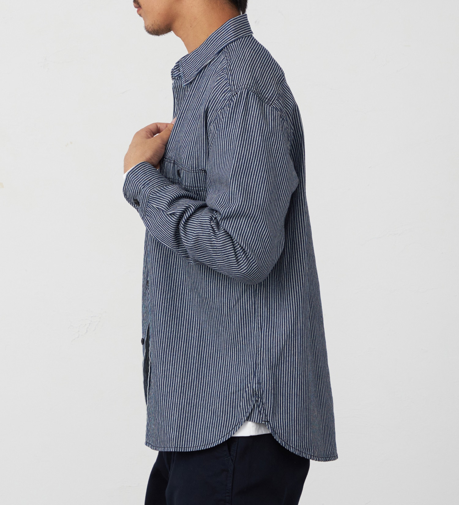 EDWIN(エドウイン)のデニムワークシャツ【アウトレット店舗・WEB限定】|トップス/シャツ/ブラウス/メンズ|ヒッコリー