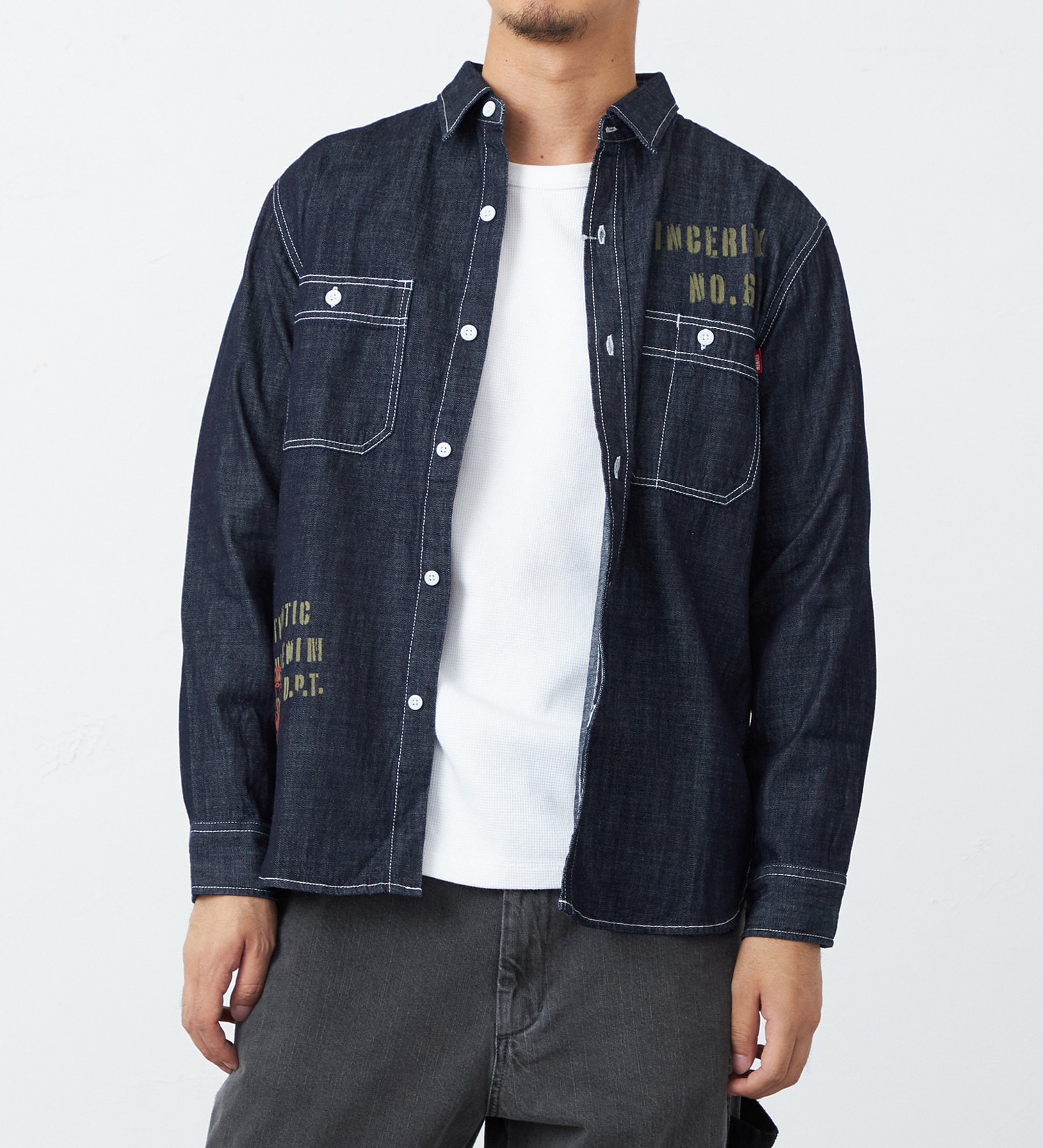 EDWIN(エドウイン)のデニムワークシャツ【アウトレット店舗・WEB限定】|ジャケット/アウター/デニムジャケット/メンズ|インディゴブルー3