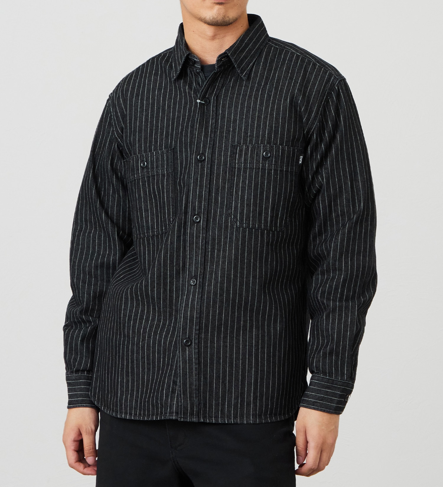 EDWIN(エドウイン)のワークシャツ【アウトレット店舗・WEB限定商品】|トップス/シャツ/ブラウス/メンズ|ブラック系その他