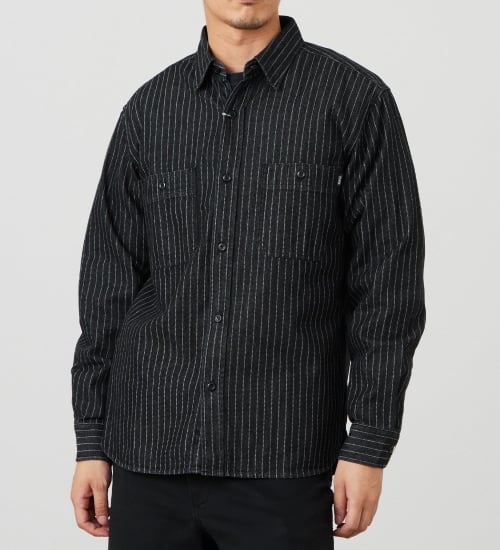 EDWIN(エドウイン)のワークシャツ【アウトレット店舗・WEB限定商品】|トップス/シャツ/ブラウス/メンズ|ブラック系その他