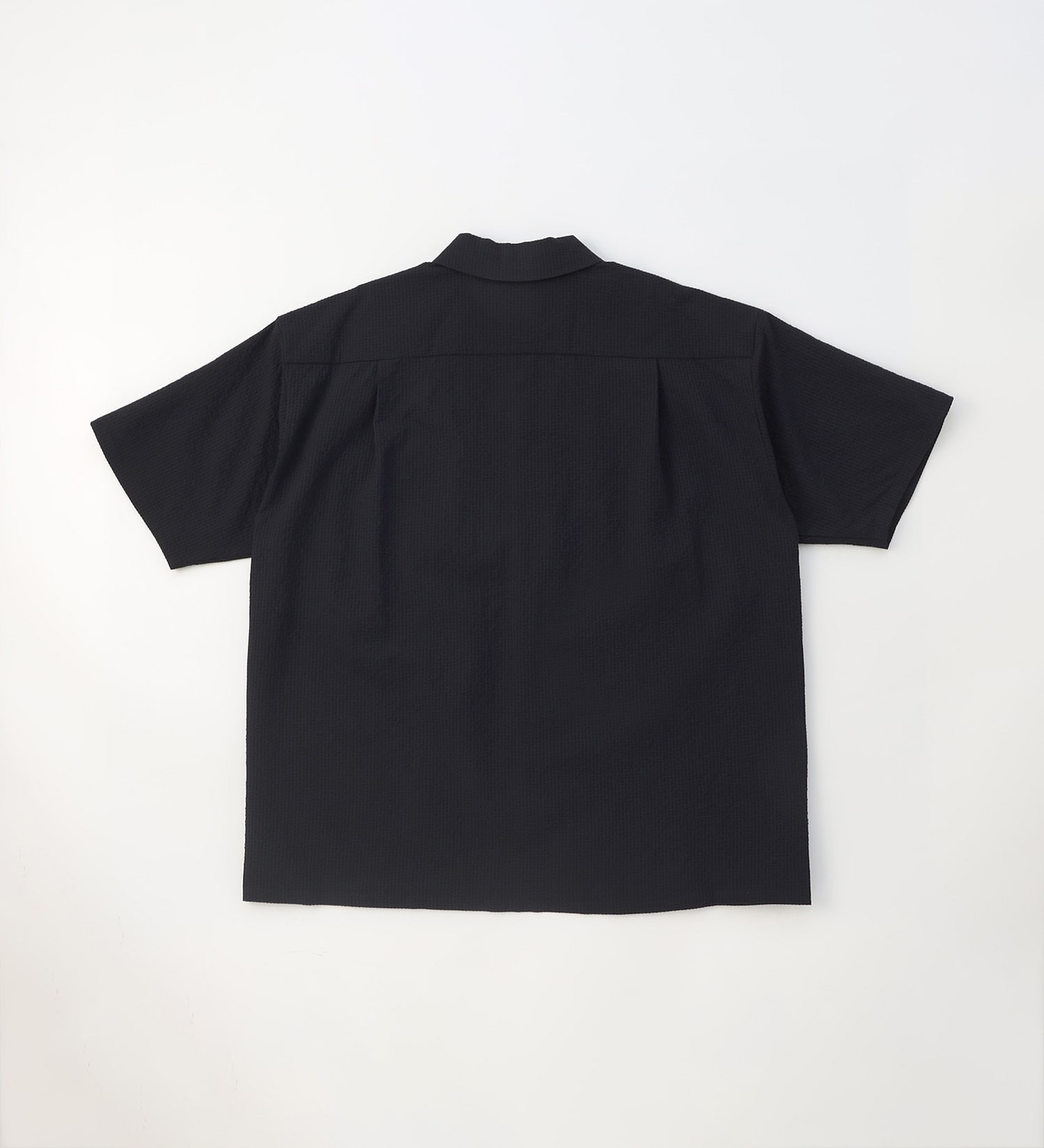 EDWIN(エドウイン)の【BLACKFRIDAY】オープンカラーシャツ 半袖（シアサッカー）【アウトレット店舗・WEB限定】|トップス/シャツ/ブラウス/メンズ|ネイビー