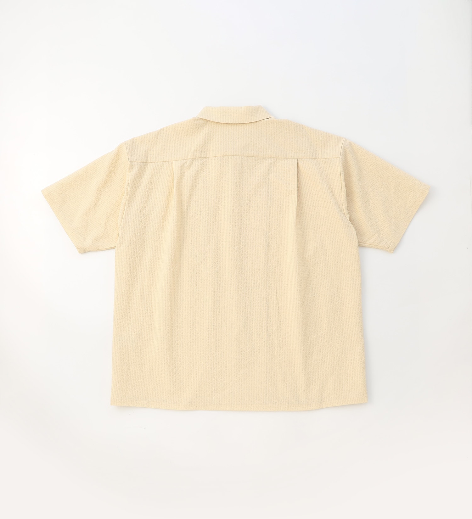 EDWIN(エドウイン)の【BLACKFRIDAY】オープンカラーシャツ 半袖（シアサッカー）【アウトレット店舗・WEB限定】|トップス/シャツ/ブラウス/メンズ|ベージュ