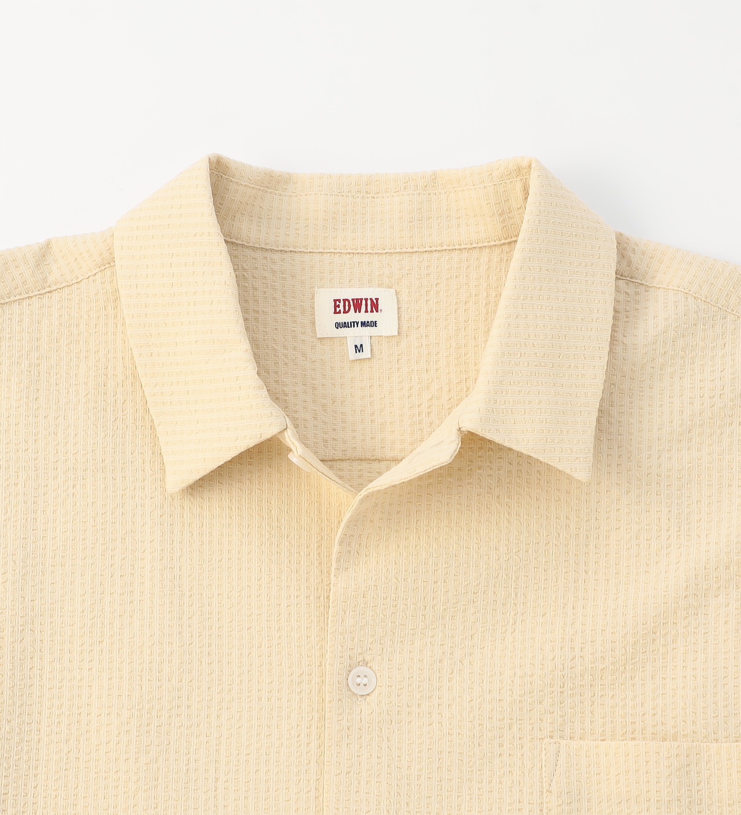 EDWIN(エドウイン)の【BLACKFRIDAY】オープンカラーシャツ 半袖（シアサッカー）【アウトレット店舗・WEB限定】|トップス/シャツ/ブラウス/メンズ|ベージュ