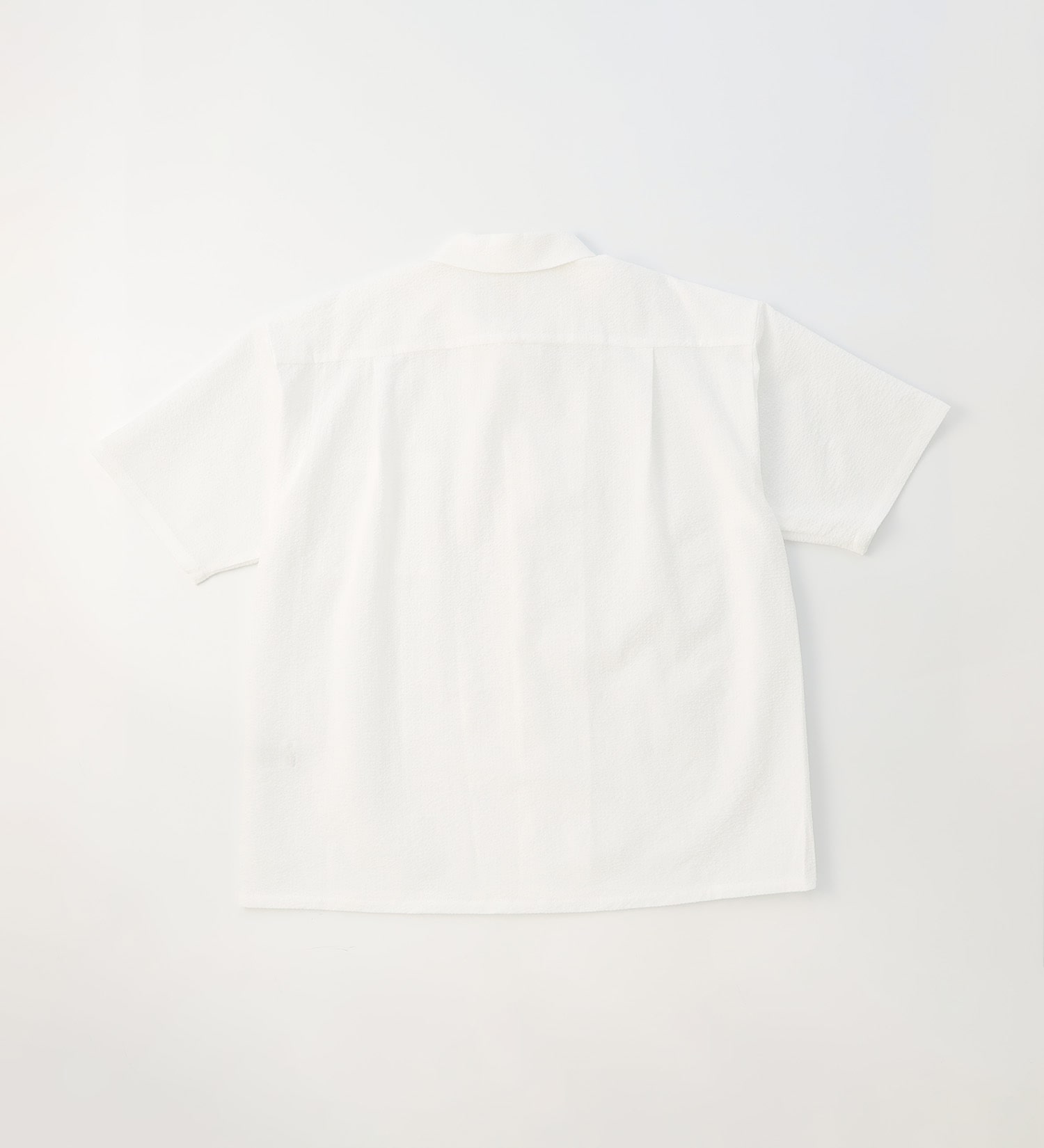 EDWIN(エドウイン)の【BLACKFRIDAY】オープンカラーシャツ 半袖（シアサッカー）【アウトレット店舗・WEB限定】|トップス/シャツ/ブラウス/メンズ|ホワイト