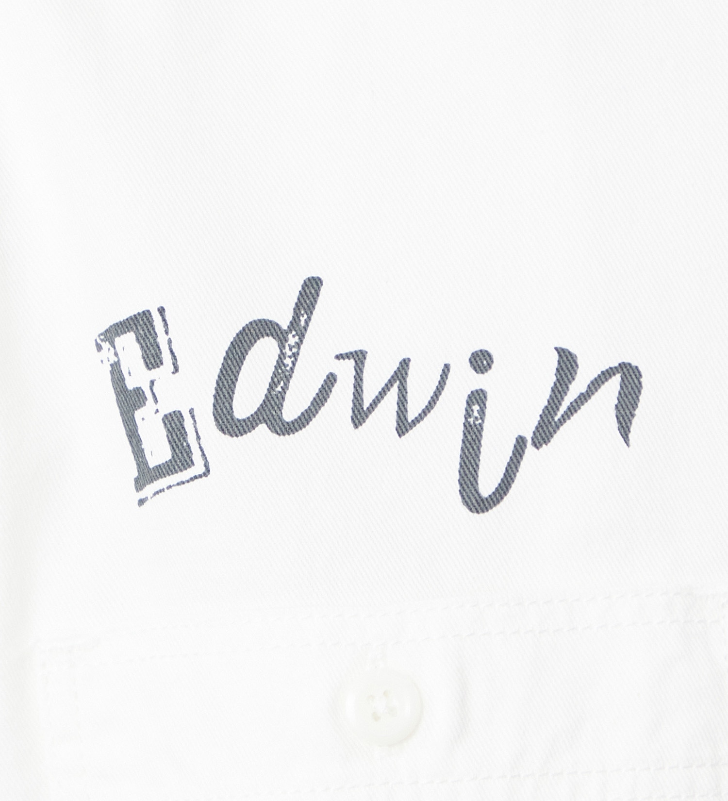 EDWIN(エドウイン)のバックプリントワークシャツ【アウトレット店舗・WEB限定】|トップス/シャツ/ブラウス/メンズ|ホワイト