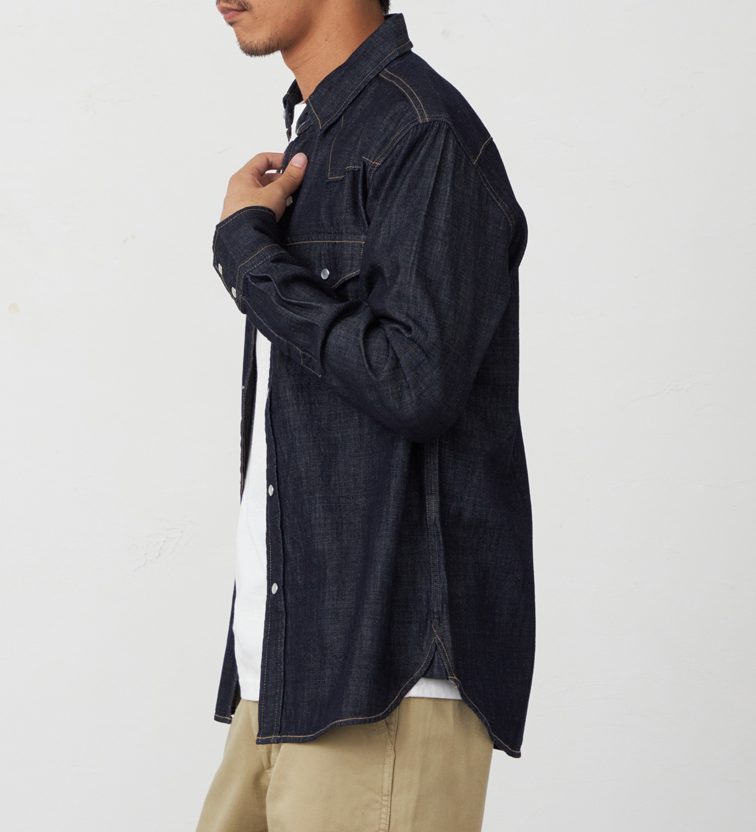 EDWIN(エドウイン)のデニムシャツ【アウトレット店舗・WEB限定】|トップス/シャツ/ブラウス/メンズ|インディゴブルー