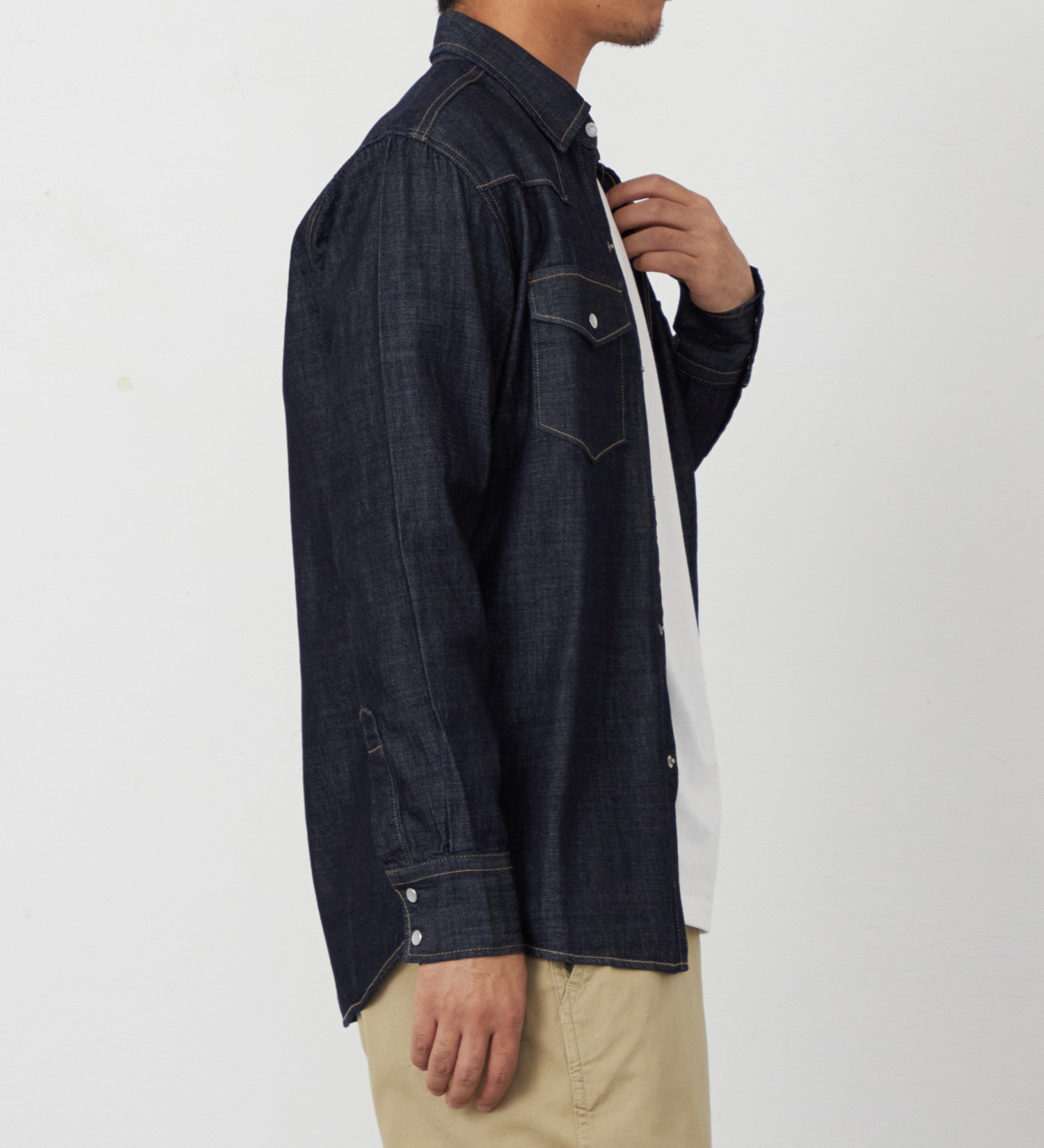 EDWIN(エドウイン)のデニムシャツ【アウトレット店舗・WEB限定】|トップス/シャツ/ブラウス/メンズ|インディゴブルー