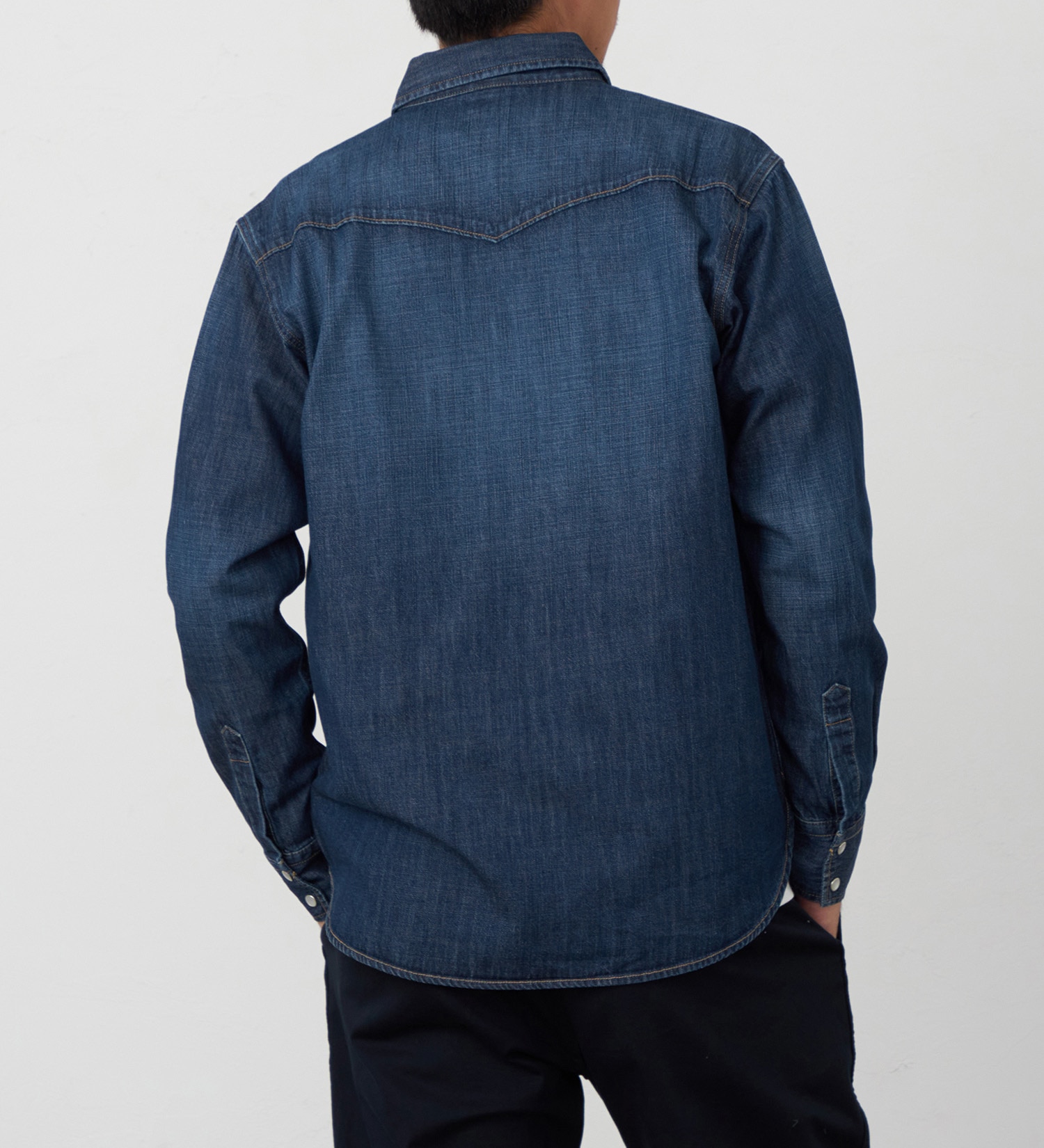 EDWIN(エドウイン)のデニムシャツ【アウトレット店舗・WEB限定】|トップス/シャツ/ブラウス/メンズ|濃色ブルー