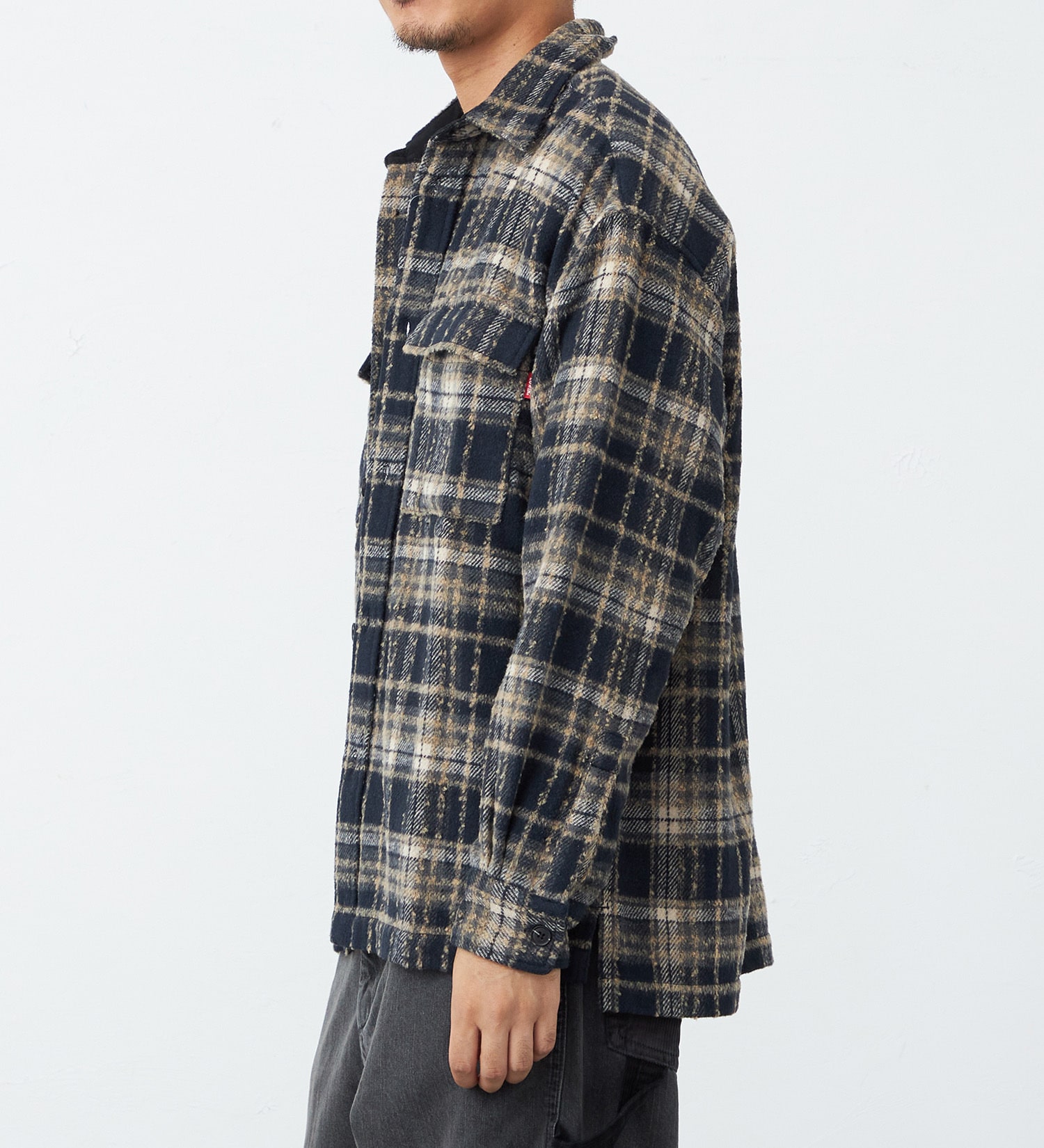 EDWIN(エドウイン)のスーパービックチェックシャツ【アウトレット店舗・WEB限定】|トップス/シャツ/ブラウス/メンズ|ネイビー