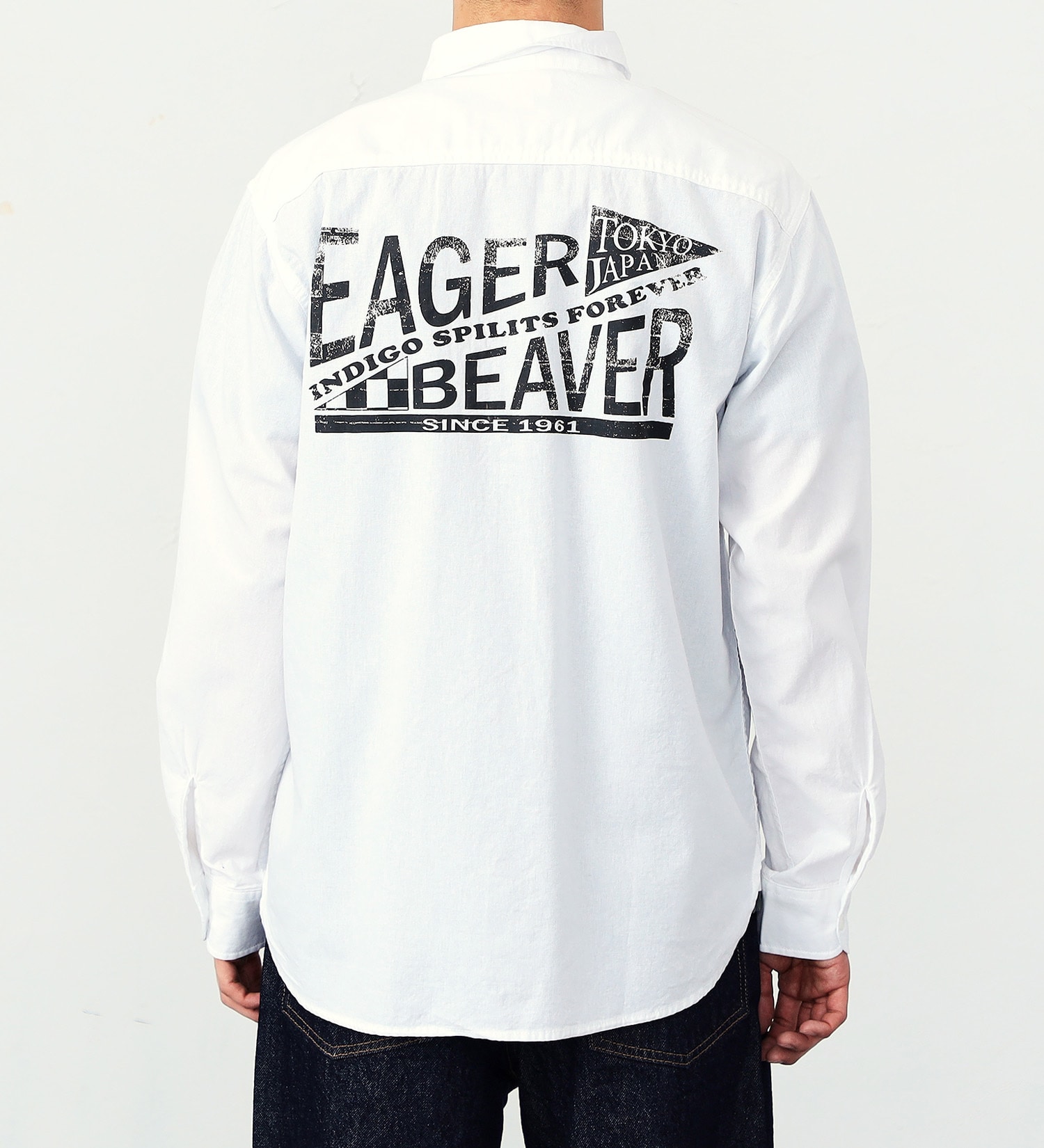 EDWIN(エドウイン)の【ガレージセール】プリントワークシャツ【アウトレット店舗・WEB限定】|トップス/シャツ/ブラウス/メンズ|ホワイト