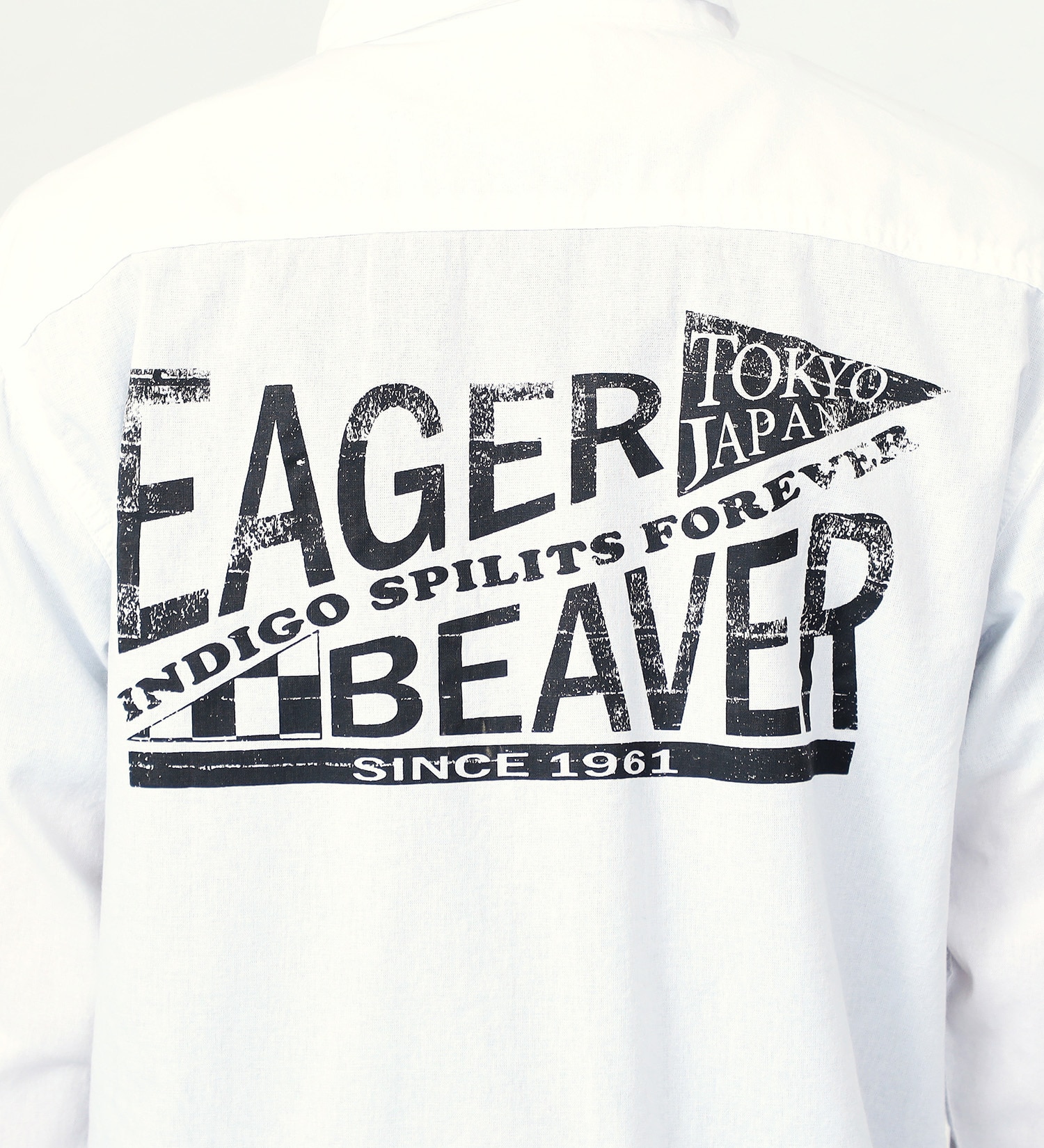 EDWIN(エドウイン)の【ガレージセール】プリントワークシャツ【アウトレット店舗・WEB限定】|トップス/シャツ/ブラウス/メンズ|ホワイト