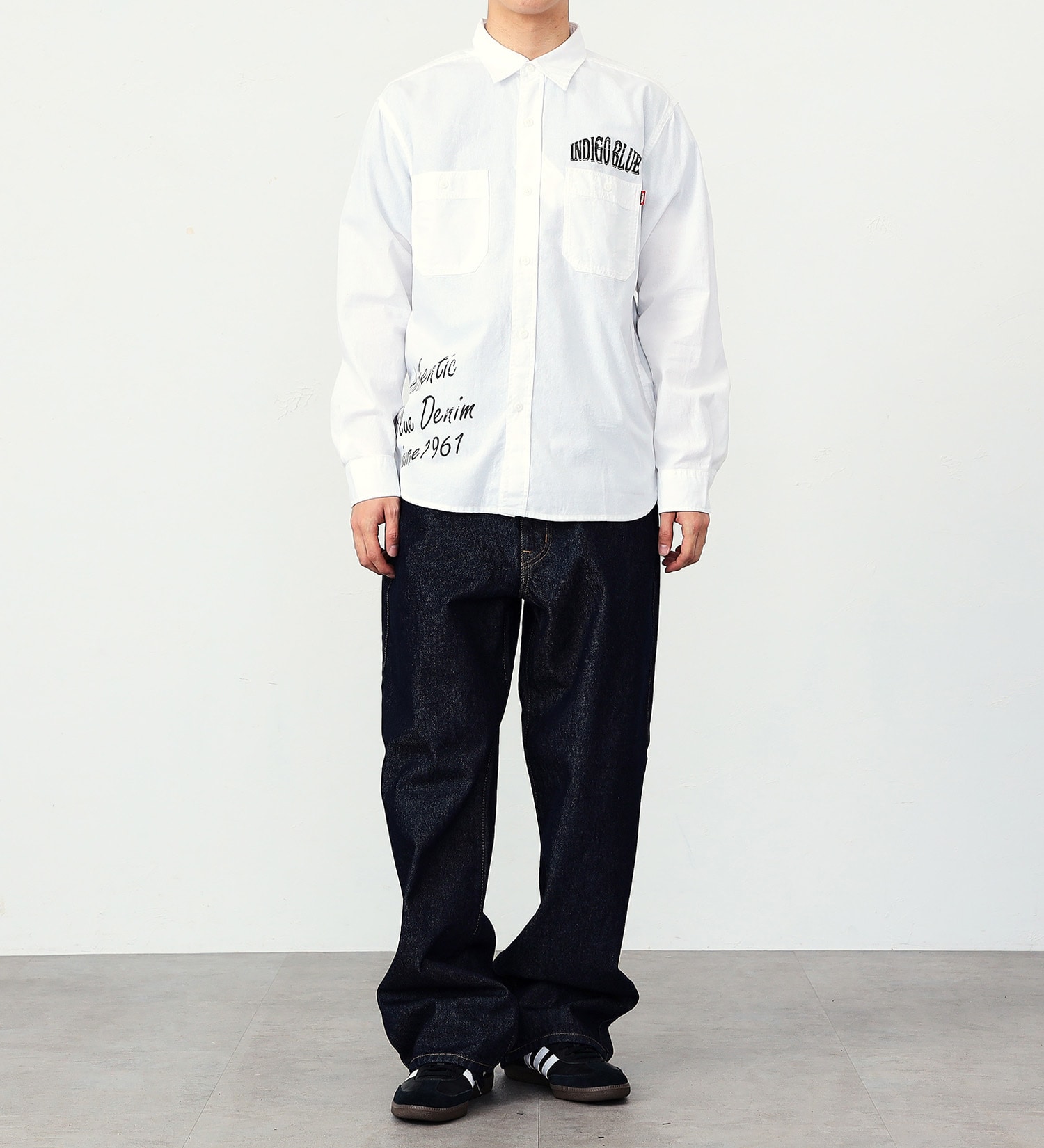 EDWIN(エドウイン)の【ガレージセール】プリントワークシャツ【アウトレット店舗・WEB限定】|トップス/シャツ/ブラウス/メンズ|ホワイト