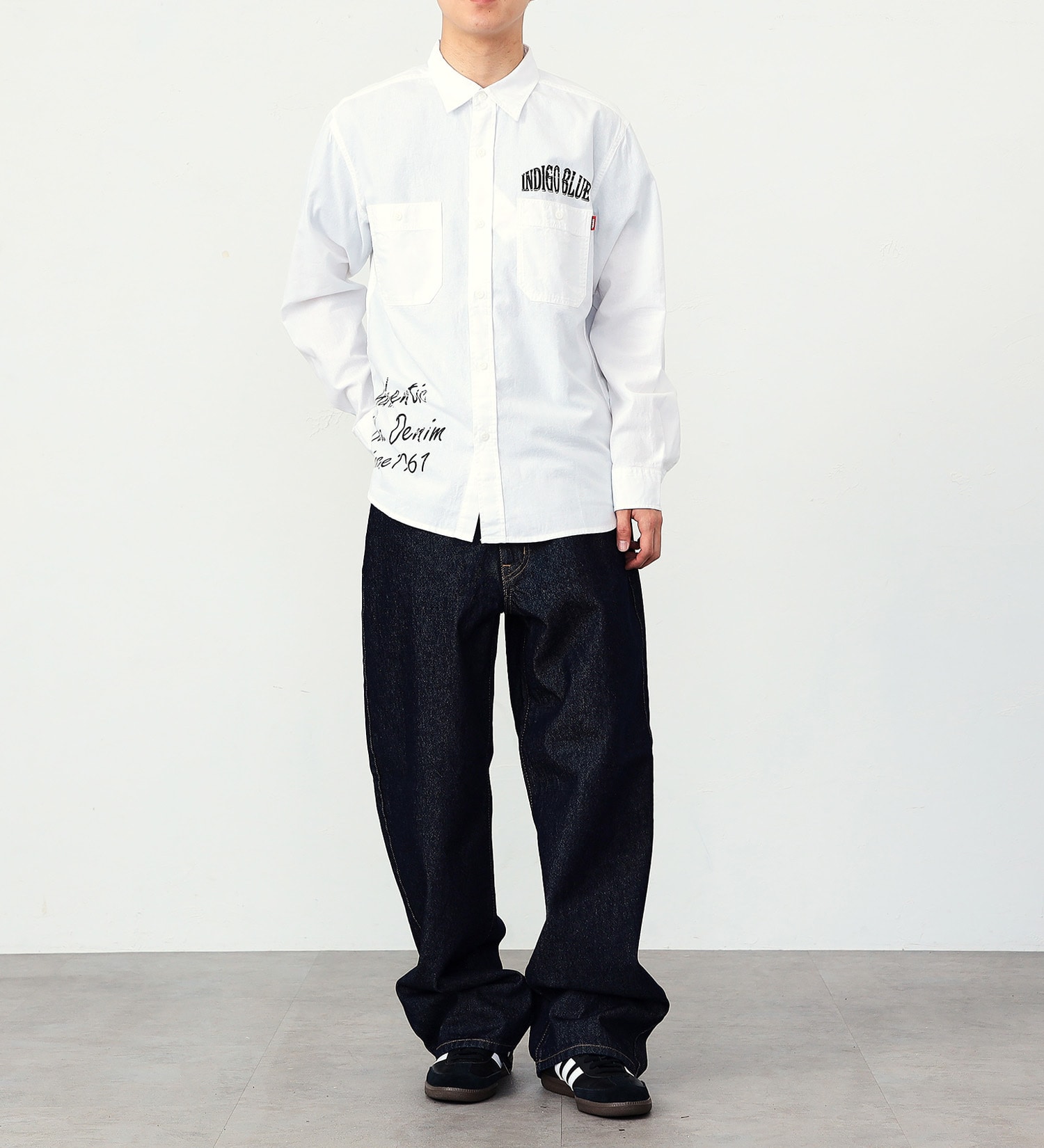 EDWIN(エドウイン)の【ガレージセール】プリントワークシャツ【アウトレット店舗・WEB限定】|トップス/シャツ/ブラウス/メンズ|ホワイト