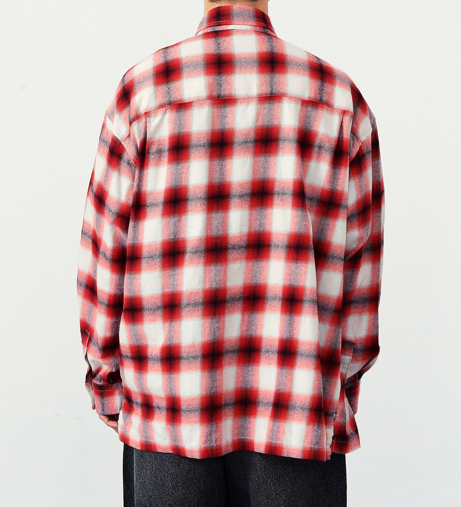 EDWIN(エドウイン)の【ガレージセール】オンブレーチェックシャツ【アウトレット店舗・WEB限定】|トップス/シャツ/ブラウス/メンズ|レッド
