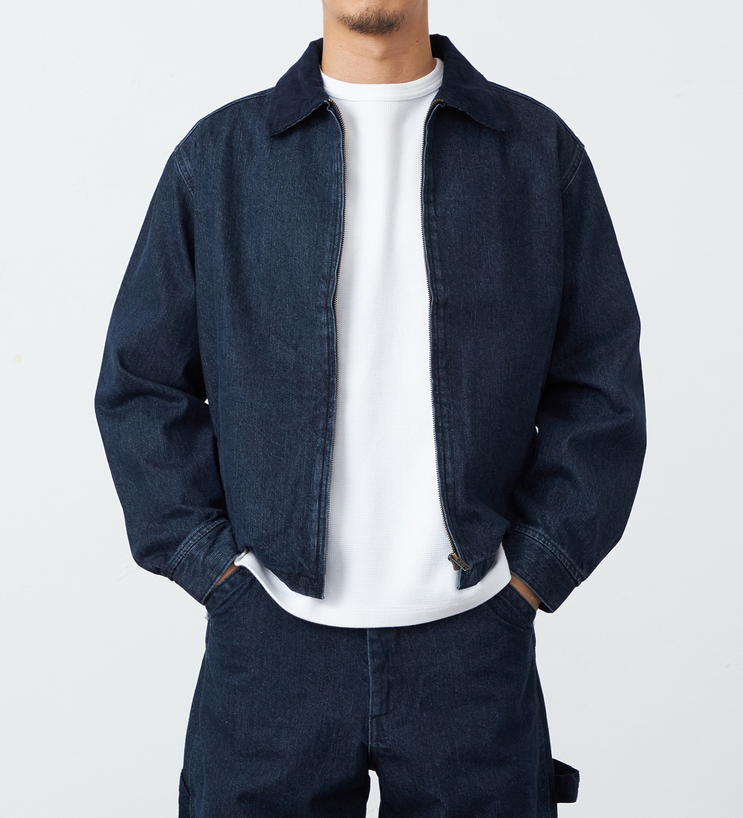EDWIN(エドウイン)のデニムブルゾン【セットアップ対応】【アウトレット店舗・WEB限定】|ジャケット/アウター/デニムジャケット/メンズ|インディゴブルー