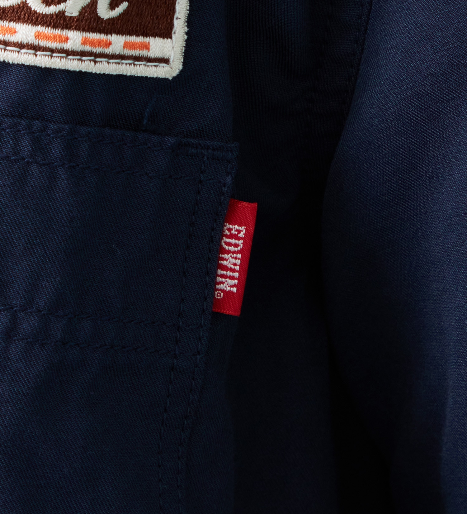 EDWIN(エドウイン)のワッペン 半袖ワークシャツ【アウトレット店舗・WEB限定商品】|トップス/シャツ/ブラウス/メンズ|ネイビー