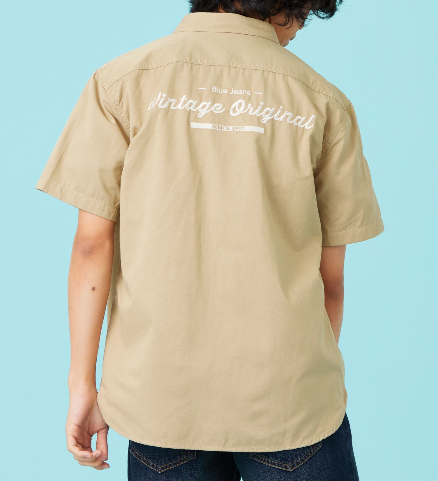 EDWIN(エドウイン)のワッペン 半袖ワークシャツ【アウトレット店舗・WEB限定商品】|トップス/シャツ/ブラウス/メンズ|カーキ