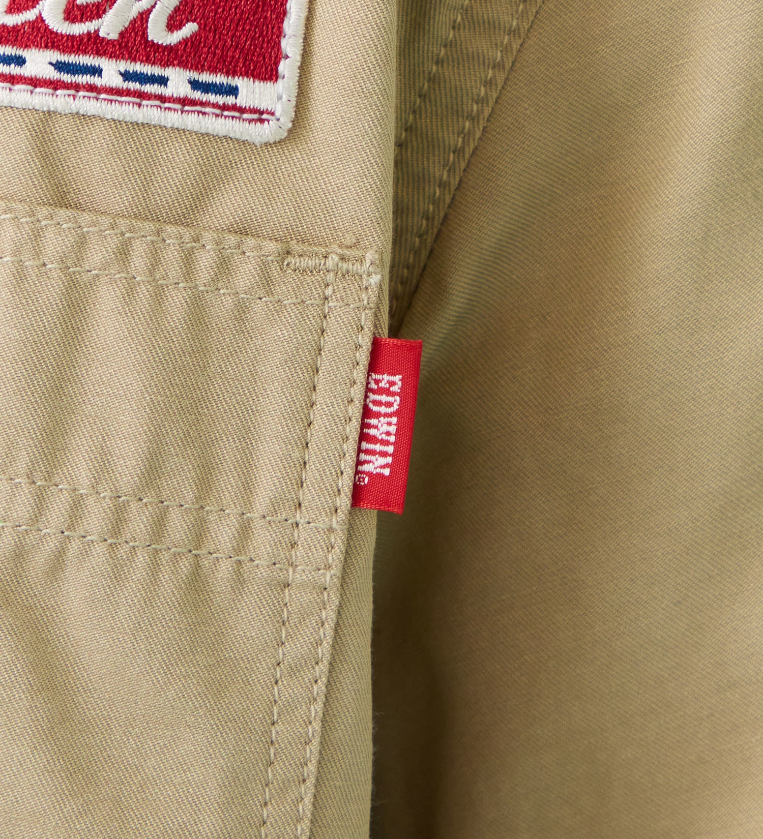 EDWIN(エドウイン)のワッペン 半袖ワークシャツ【アウトレット店舗・WEB限定商品】|トップス/シャツ/ブラウス/メンズ|カーキ