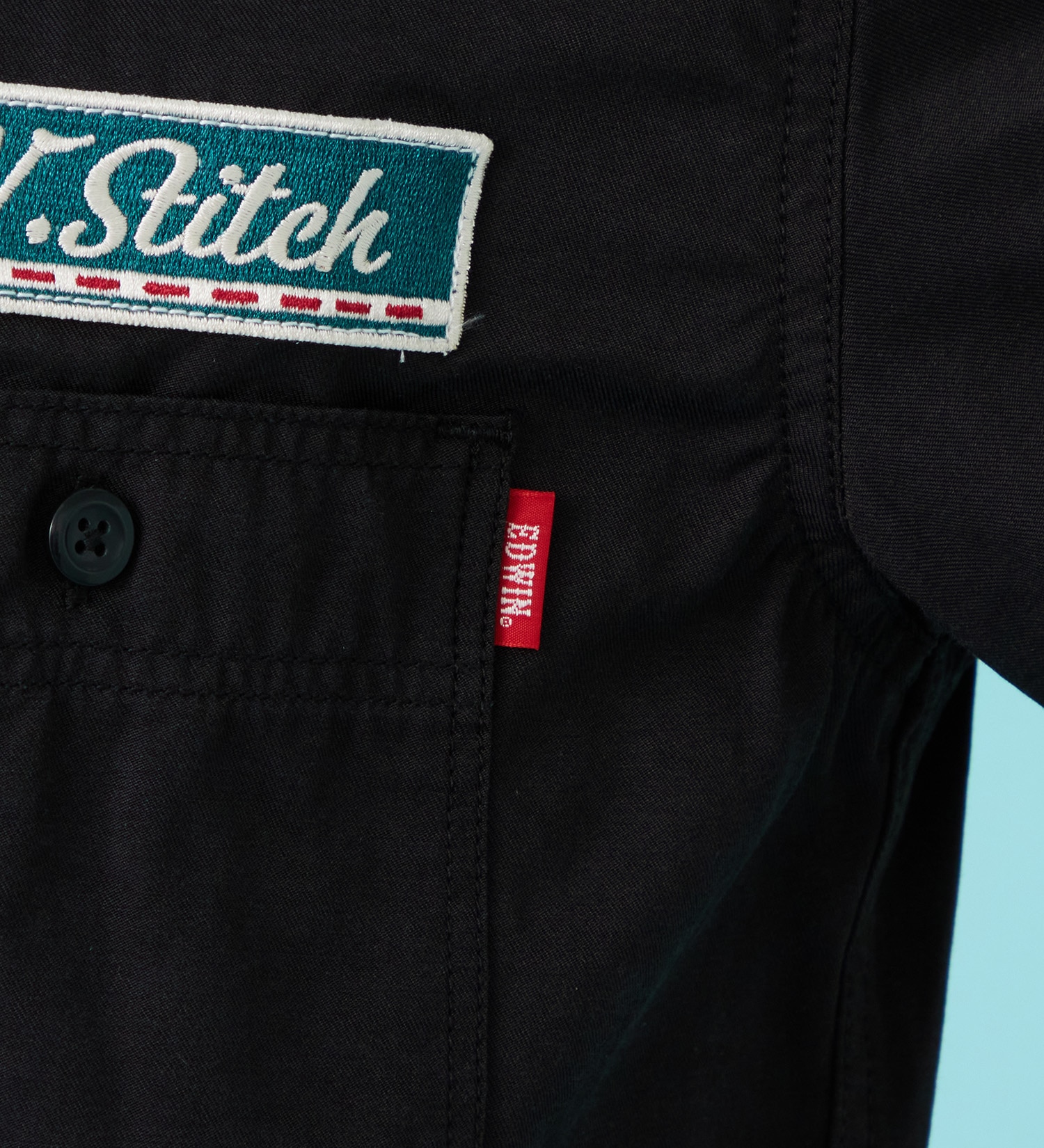 EDWIN(エドウイン)のワッペン 半袖ワークシャツ【アウトレット店舗・WEB限定商品】|トップス/シャツ/ブラウス/メンズ|ブラック