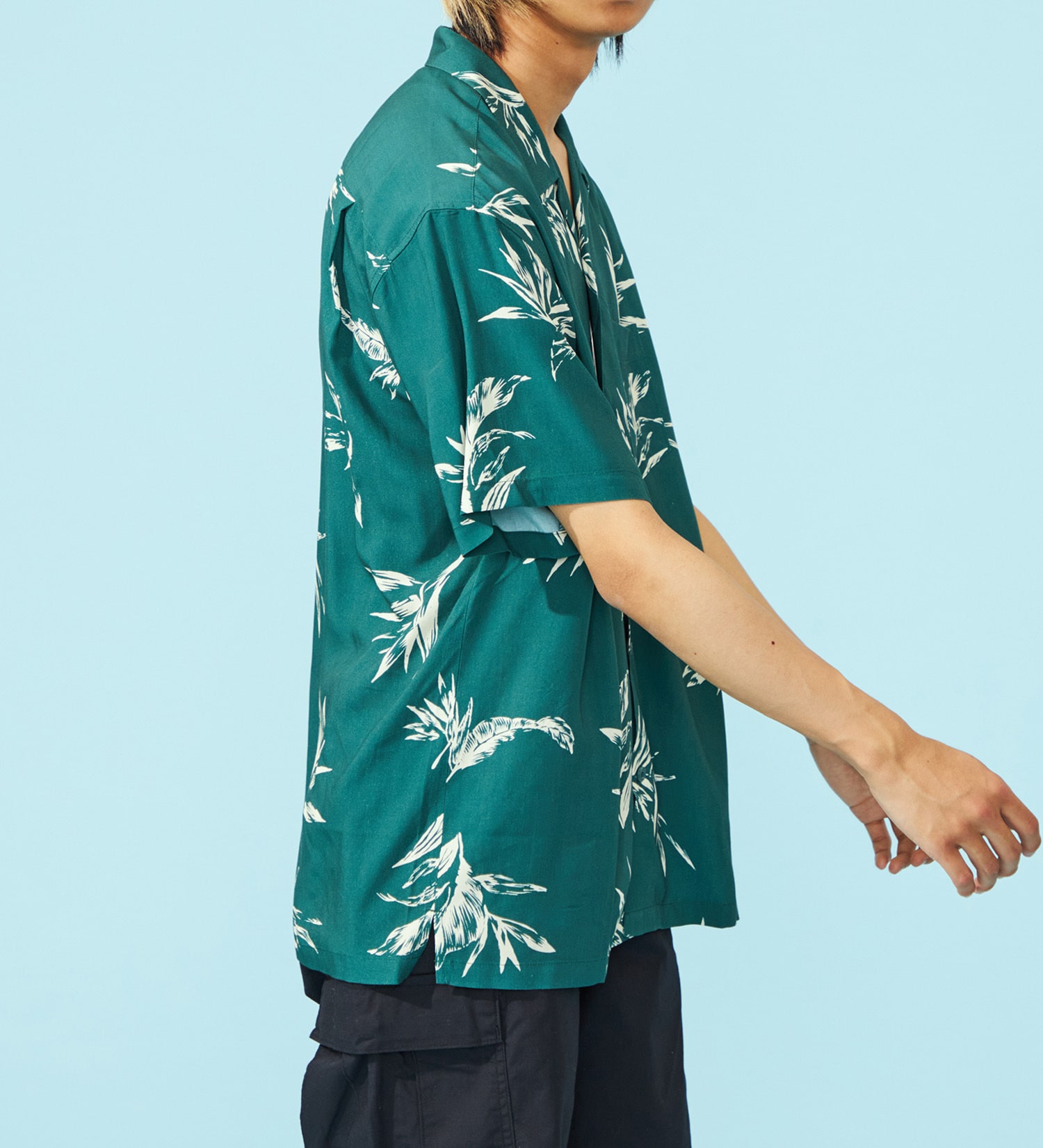 EDWIN(エドウイン)の【ポイントアップ対象】オープンカラーシャツ【アウトレット店舗・WEB限定】|トップス/シャツ/ブラウス/メンズ|グリーン