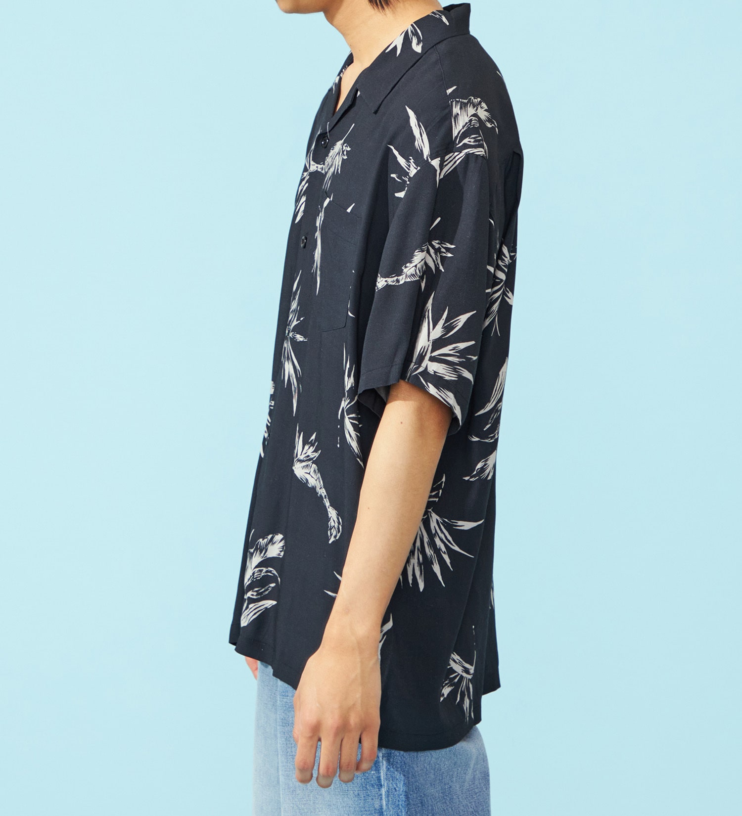 EDWIN(エドウイン)の【ポイントアップ対象】オープンカラーシャツ【アウトレット店舗・WEB限定】|トップス/シャツ/ブラウス/メンズ|ブラック