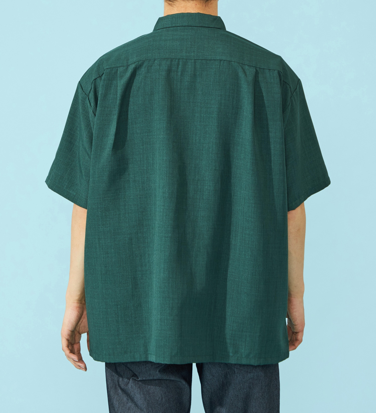 EDWIN(エドウイン)のビッグフィットシャツ【半袖】【アウトレット店舗・WEB限定】|トップス/シャツ/ブラウス/メンズ|モスグリーン