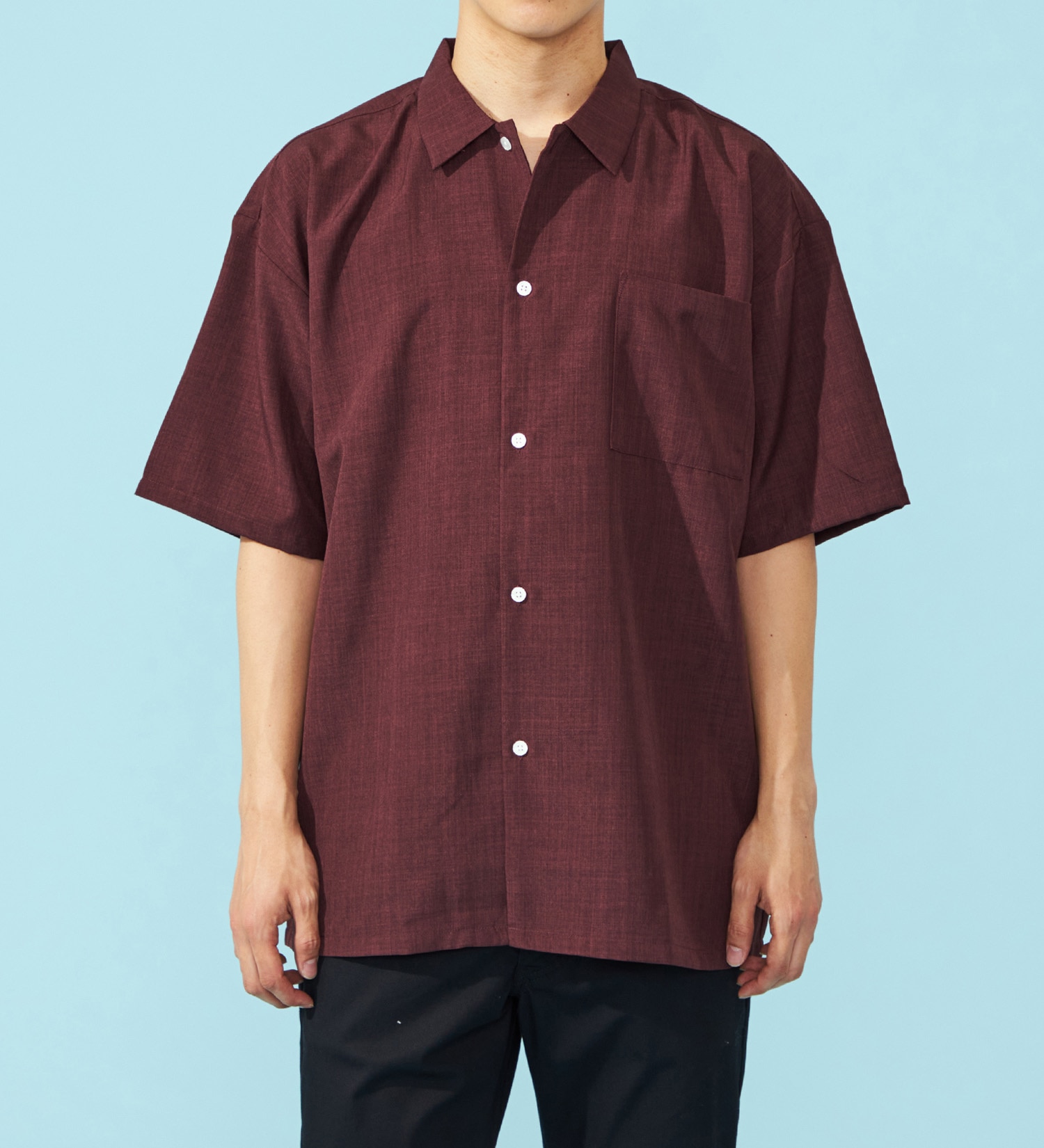 EDWIN(エドウイン)のビッグフィットシャツ【半袖】【アウトレット店舗・WEB限定】|トップス/シャツ/ブラウス/メンズ|レンガ
