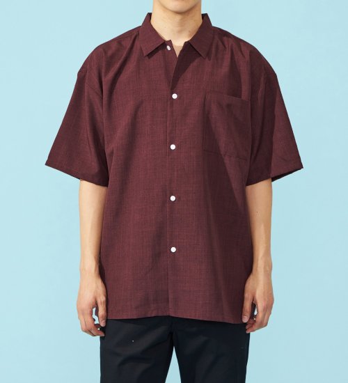EDWIN(エドウイン)のビッグフィットシャツ【半袖】【アウトレット店舗・WEB限定】|トップス/シャツ/ブラウス/メンズ|レンガ
