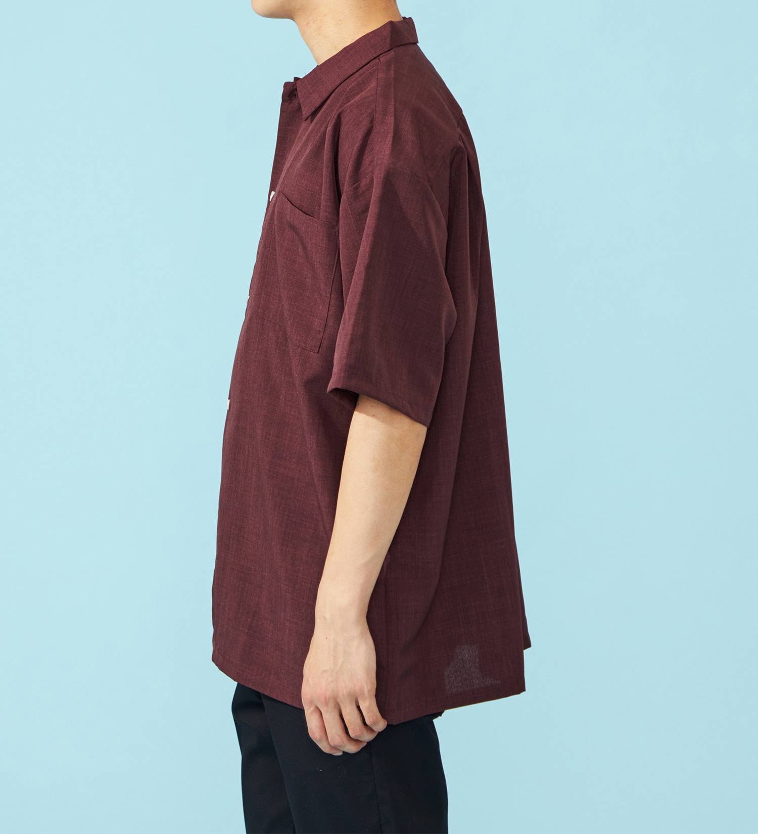 EDWIN(エドウイン)のビッグフィットシャツ【半袖】【アウトレット店舗・WEB限定】|トップス/シャツ/ブラウス/メンズ|レンガ