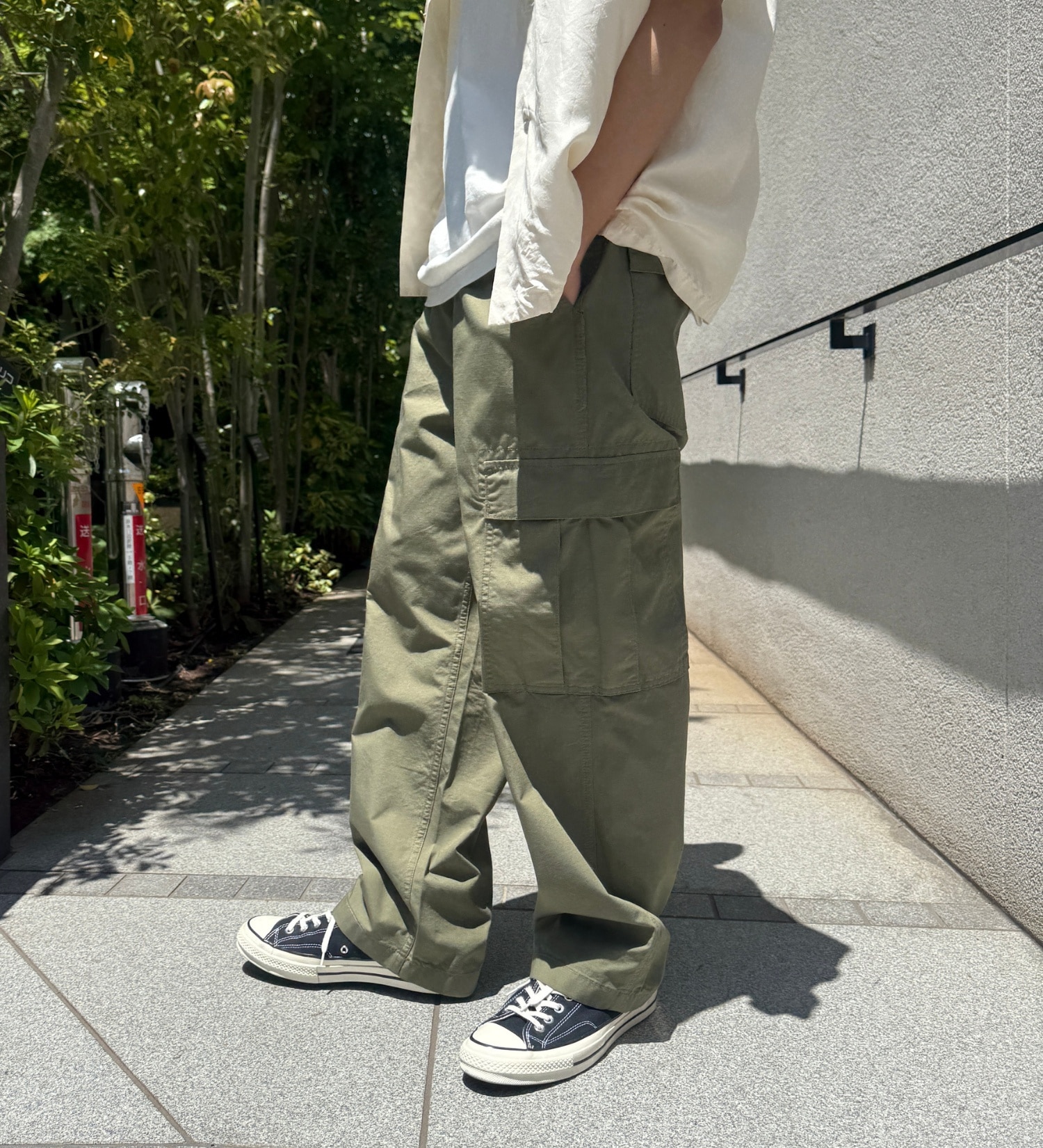 EDWIN(エドウイン)のイージーカーゴパンツ【アウトレット店舗・WEB限定】|パンツ/カーゴパンツ/メンズ|ライトグリーン