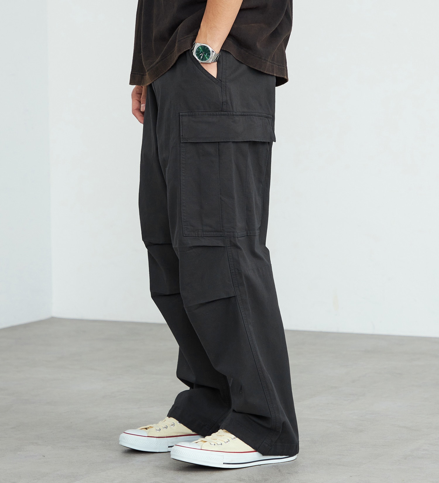 EDWIN(エドウイン)のB.D.Uカーゴパンツ【アウトレット店舗・WEB限定】|パンツ/パンツ/メンズ|チャコール