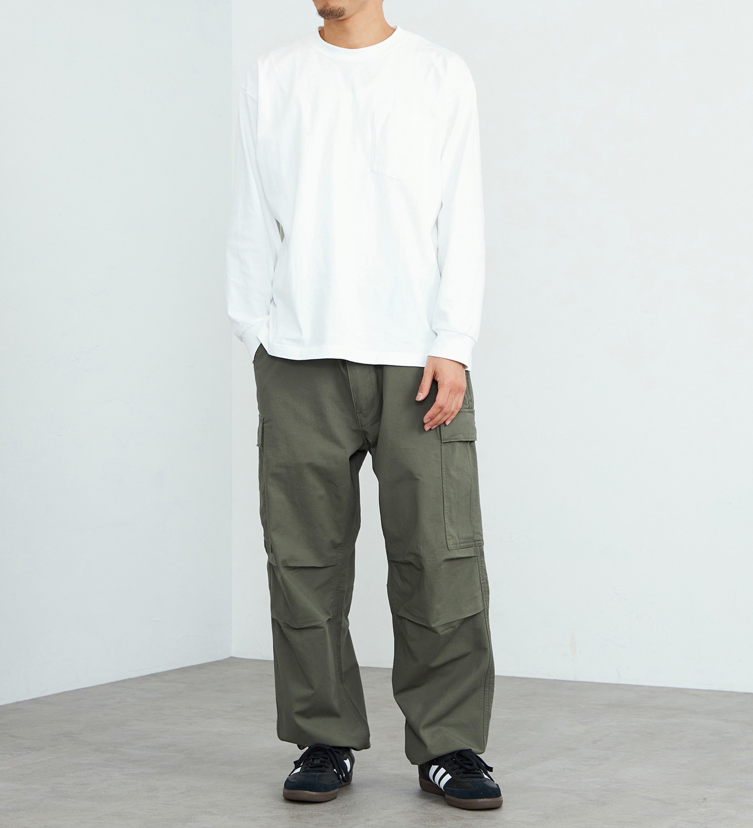 EDWIN(エドウイン)のB.D.Uカーゴパンツ【アウトレット店舗・WEB限定】|パンツ/パンツ/メンズ|オリーブ