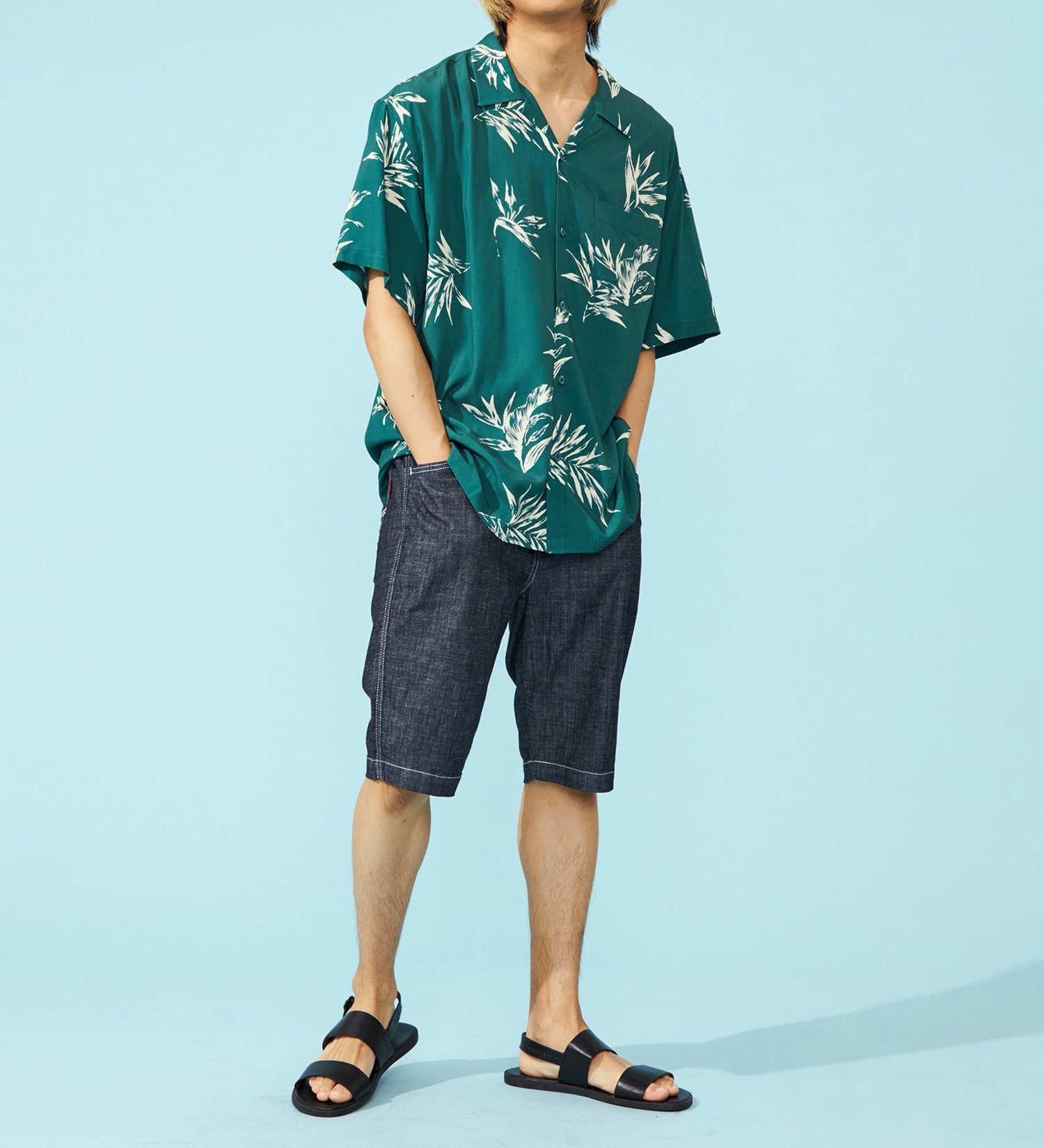 EDWIN(エドウイン)のイージーショートデニムパンツ【アウトレット店舗・WEB限定】|パンツ/デニム / ジーンズパンツ/メンズ|インディゴブルー