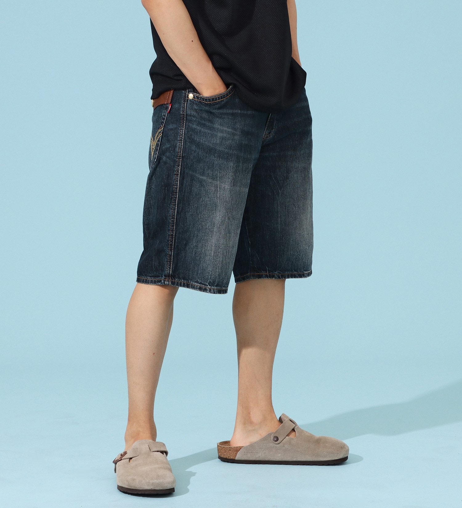 EDWIN(エドウイン)の【FINAL SALE】ダブルポケットショーツ【アウトレット店舗・WEB限定商品】|パンツ/デニム / ジーンズパンツ/メンズ|濃色ブルー