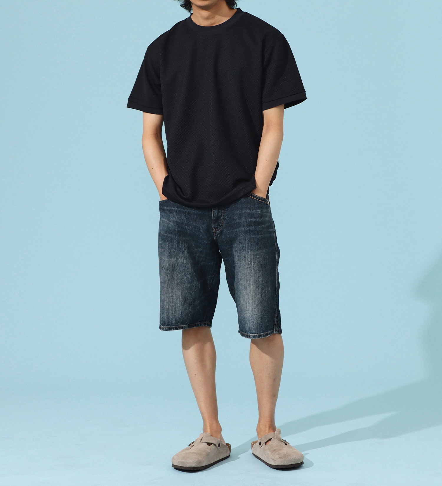 EDWIN(エドウイン)の【FINAL SALE】ダブルポケットショーツ【アウトレット店舗・WEB限定商品】|パンツ/デニム / ジーンズパンツ/メンズ|濃色ブルー