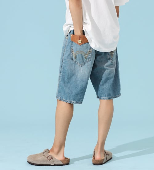 EDWIN(エドウイン)の【FINAL SALE】ダブルポケットショーツ【アウトレット店舗・WEB限定商品】|パンツ/デニム / ジーンズパンツ/メンズ|淡色ブルー