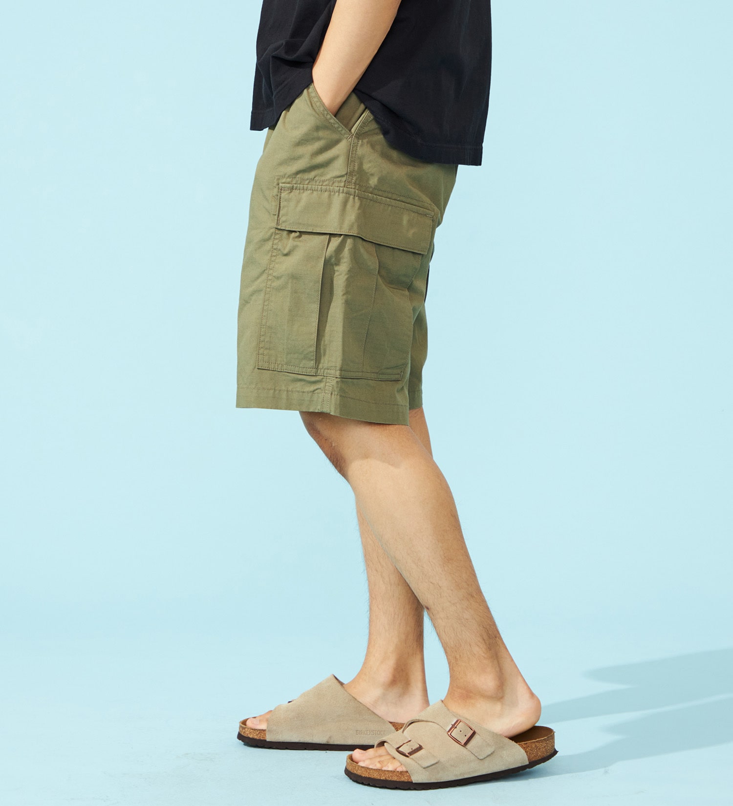 EDWIN(エドウイン)のB.D.Uカーゴショートパンツ【アウトレット店舗・WEB限定】|パンツ/カーゴパンツ/メンズ|オリーブ