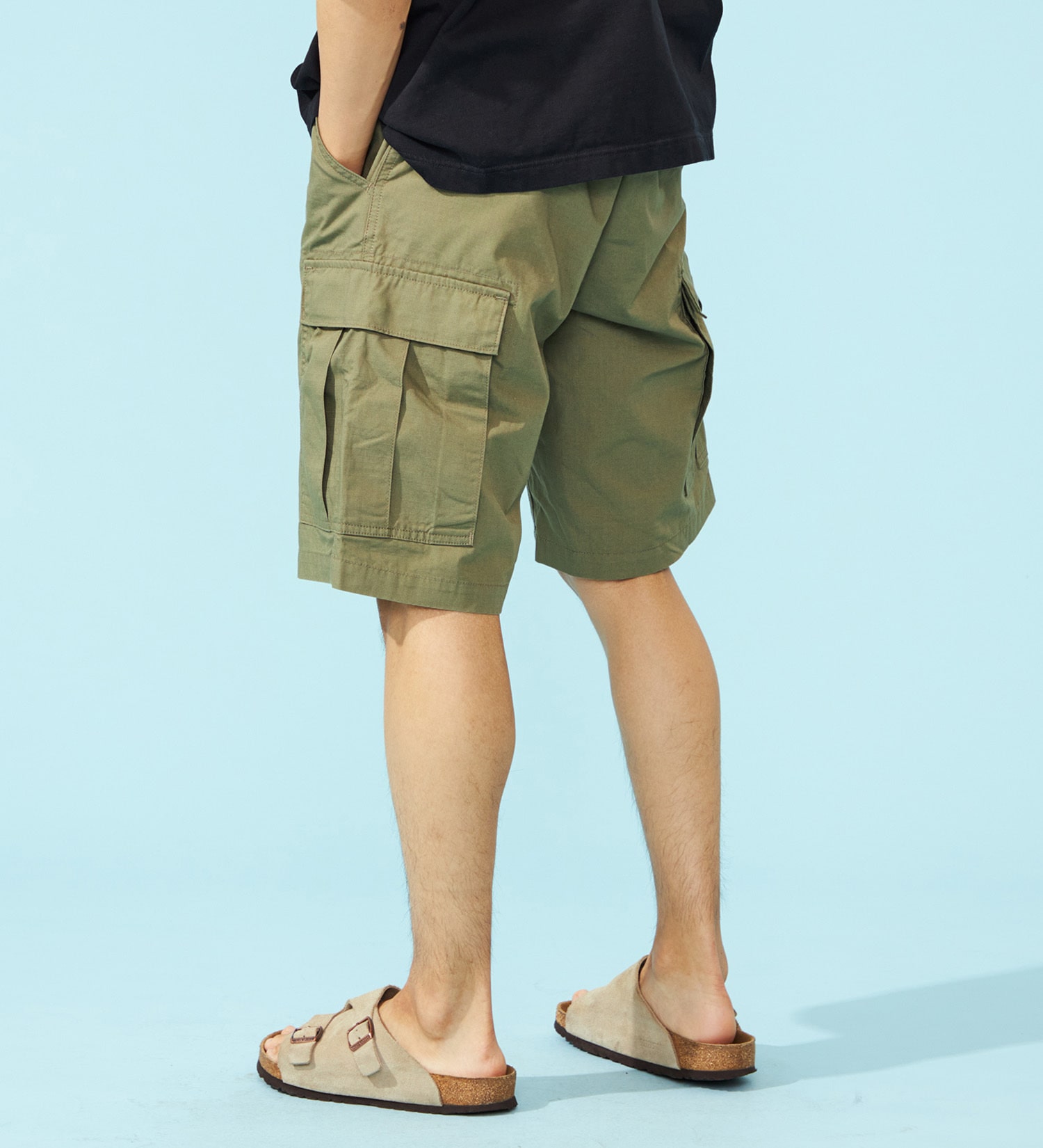 EDWIN(エドウイン)のB.D.Uカーゴショートパンツ【アウトレット店舗・WEB限定】|パンツ/カーゴパンツ/メンズ|オリーブ