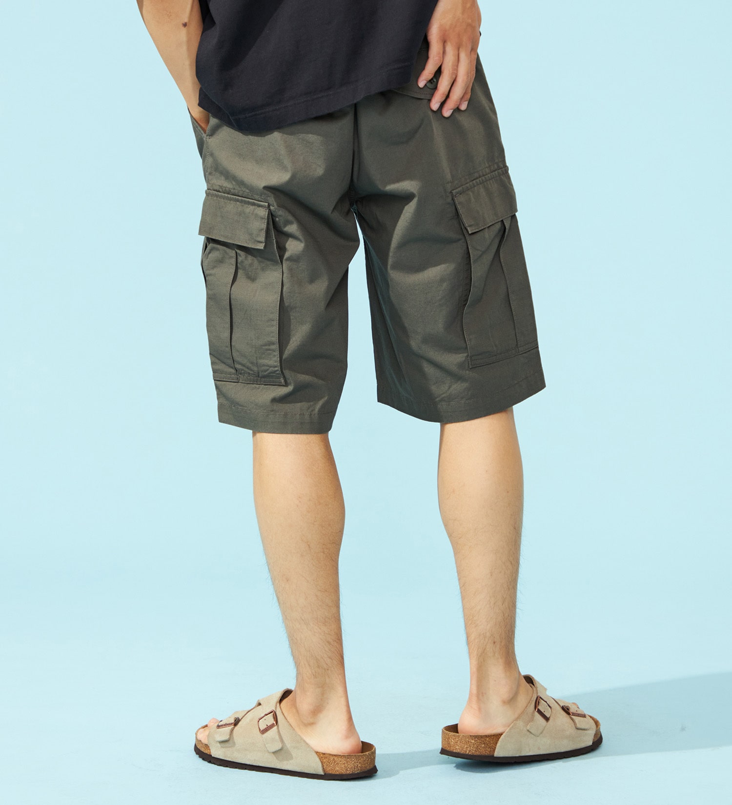 EDWIN(エドウイン)のB.D.Uカーゴショートパンツ【アウトレット店舗・WEB限定】|パンツ/カーゴパンツ/メンズ|ダークグリーン
