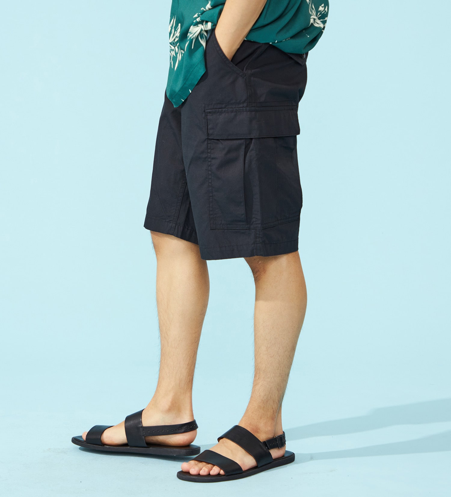 EDWIN(エドウイン)のB.D.Uカーゴショートパンツ【アウトレット店舗・WEB限定】|パンツ/カーゴパンツ/メンズ|ブラック