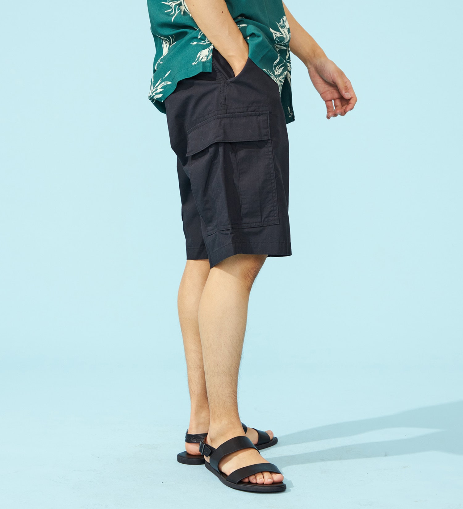 EDWIN(エドウイン)のB.D.Uカーゴショートパンツ【アウトレット店舗・WEB限定】|パンツ/カーゴパンツ/メンズ|ブラック