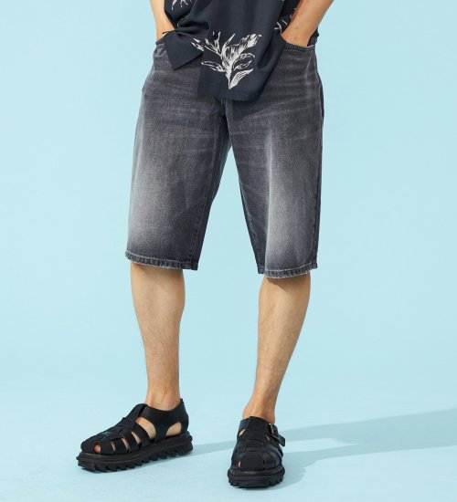 EDWIN(エドウイン)のレギュラーショートデニムパンツ【アウトレット店舗・WEB限定】|パンツ/デニム/メンズ|ブラックデニム